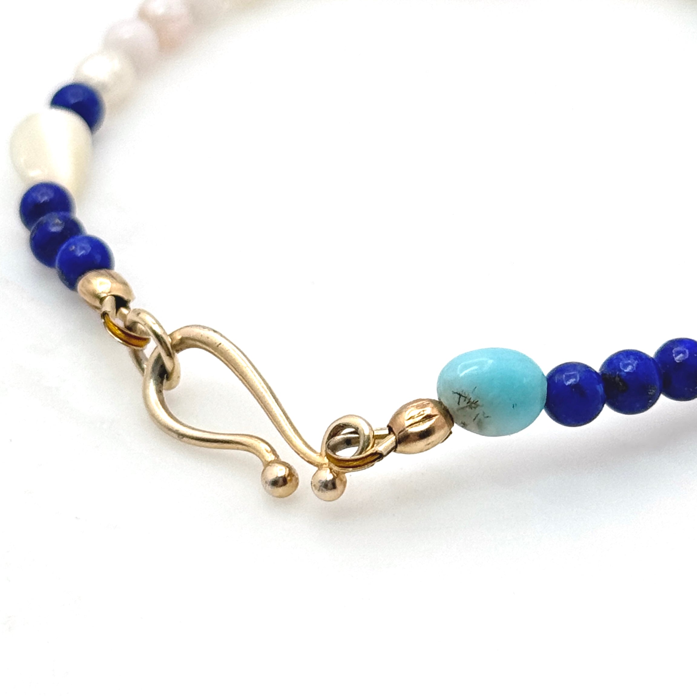 Coastal Multi-Stone Vermeil Hook Bracelet