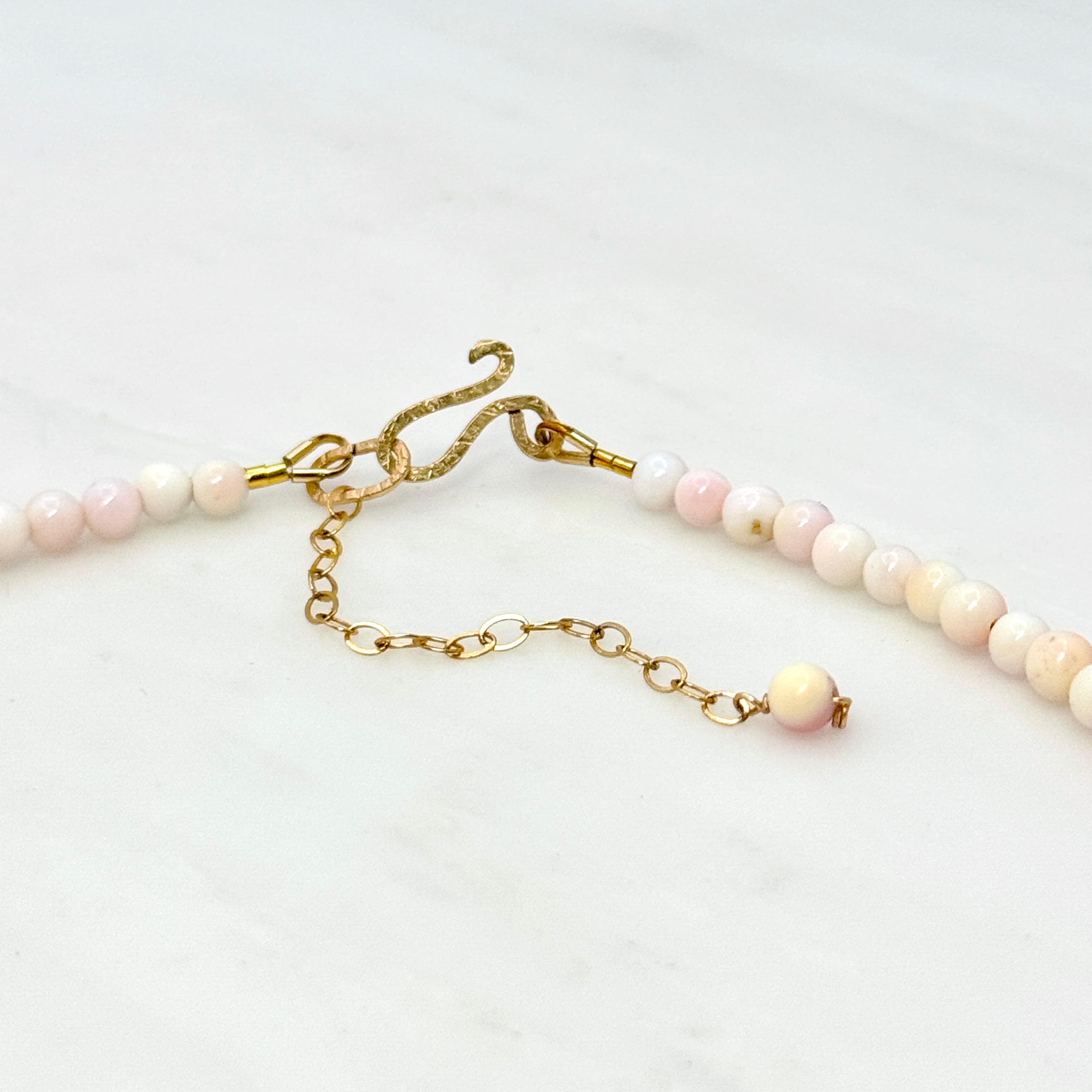 Pink Conch Shell & Amethyst Necklace