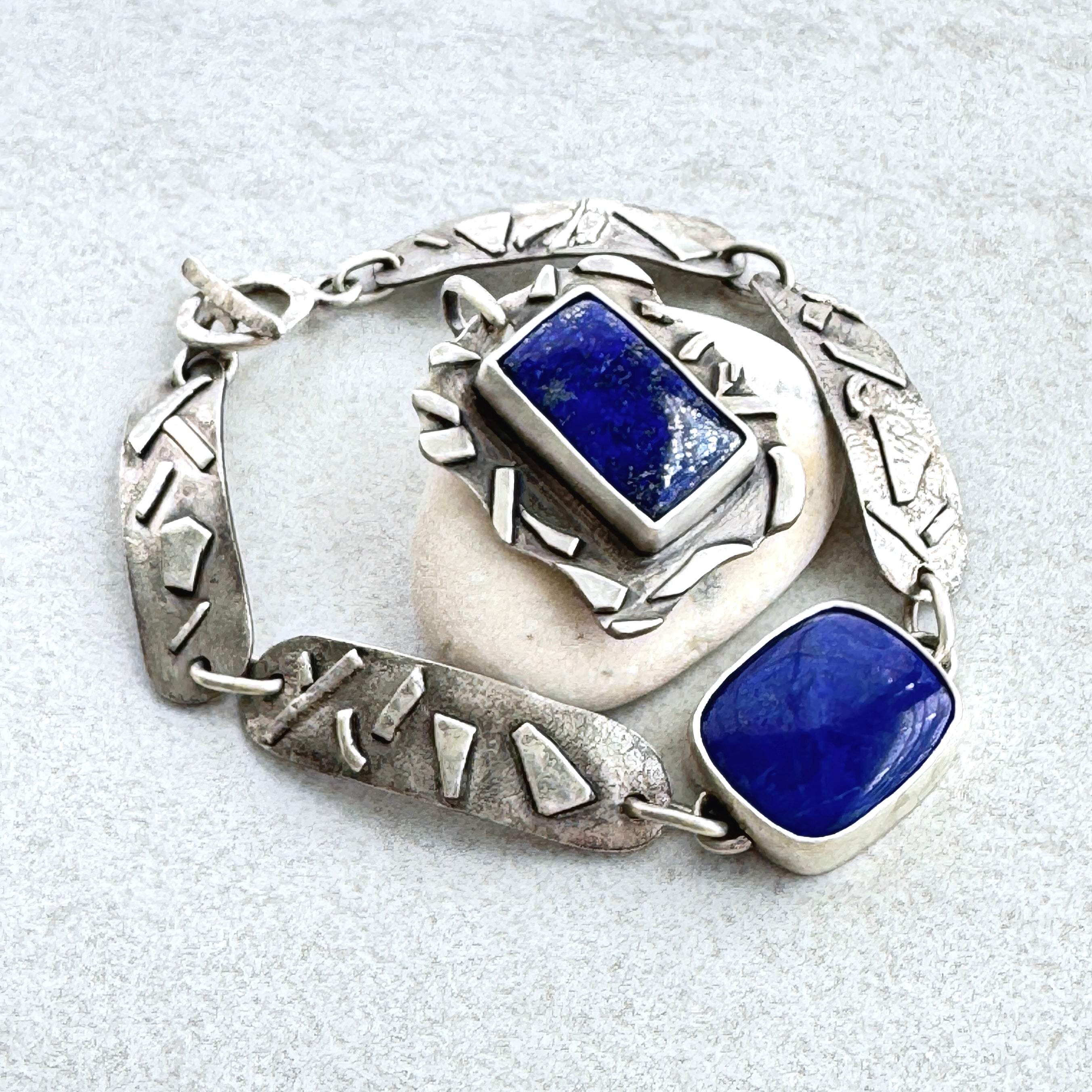 Sterling Silver Lapis Fused Pendant Necklace