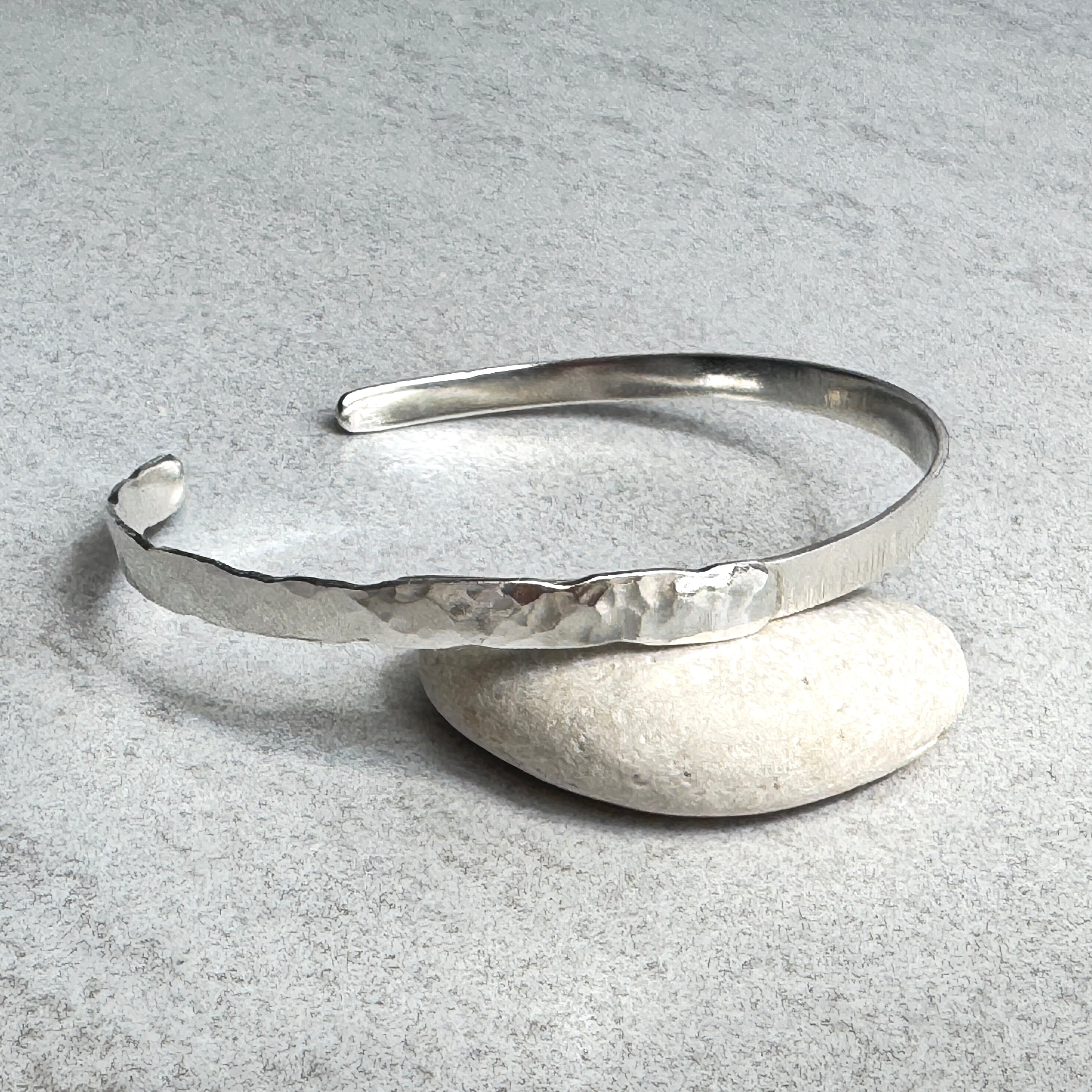 Sterling Silver Textured Stacking Cuff