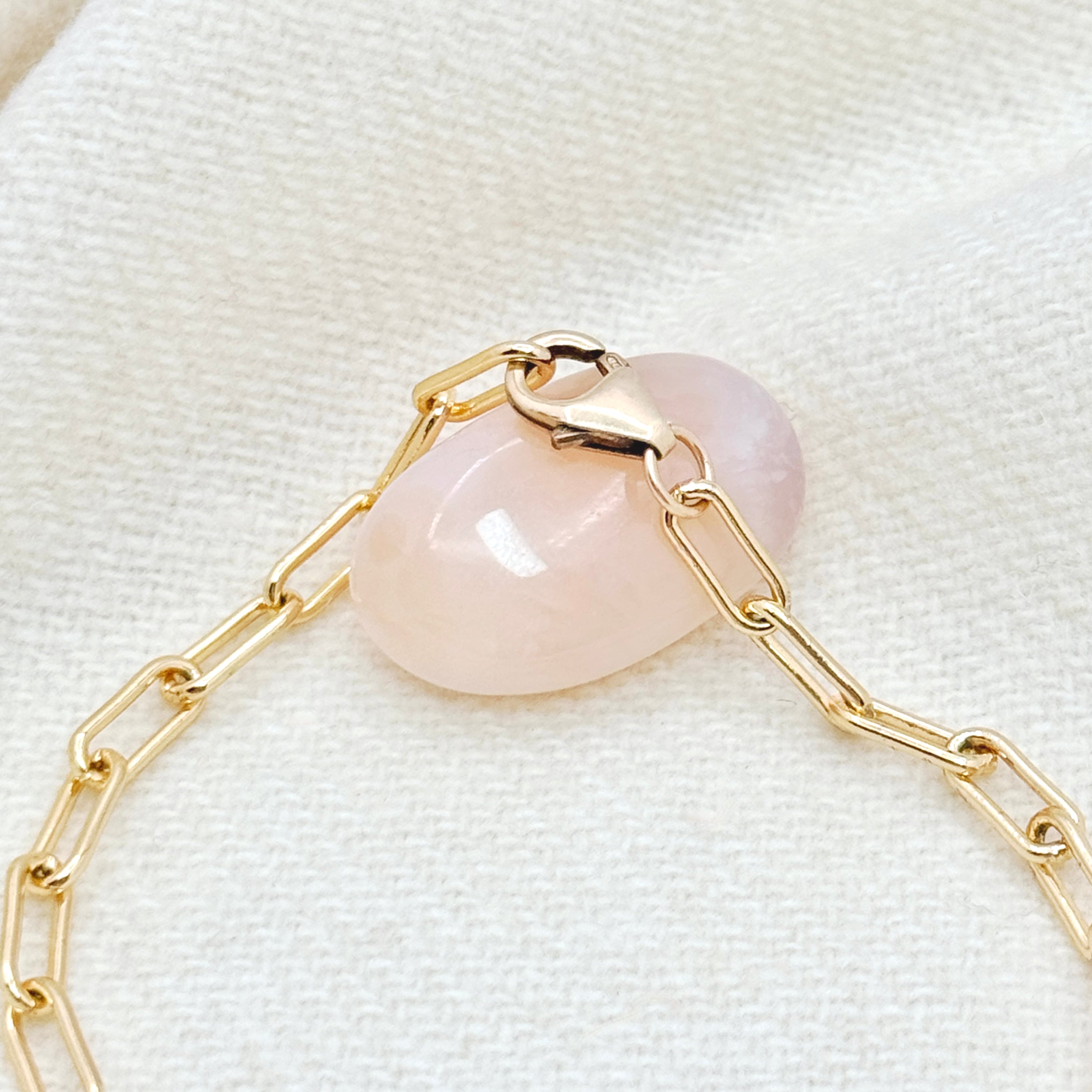 Baroque Pearl Gold-Filled Paperclip Bracelet