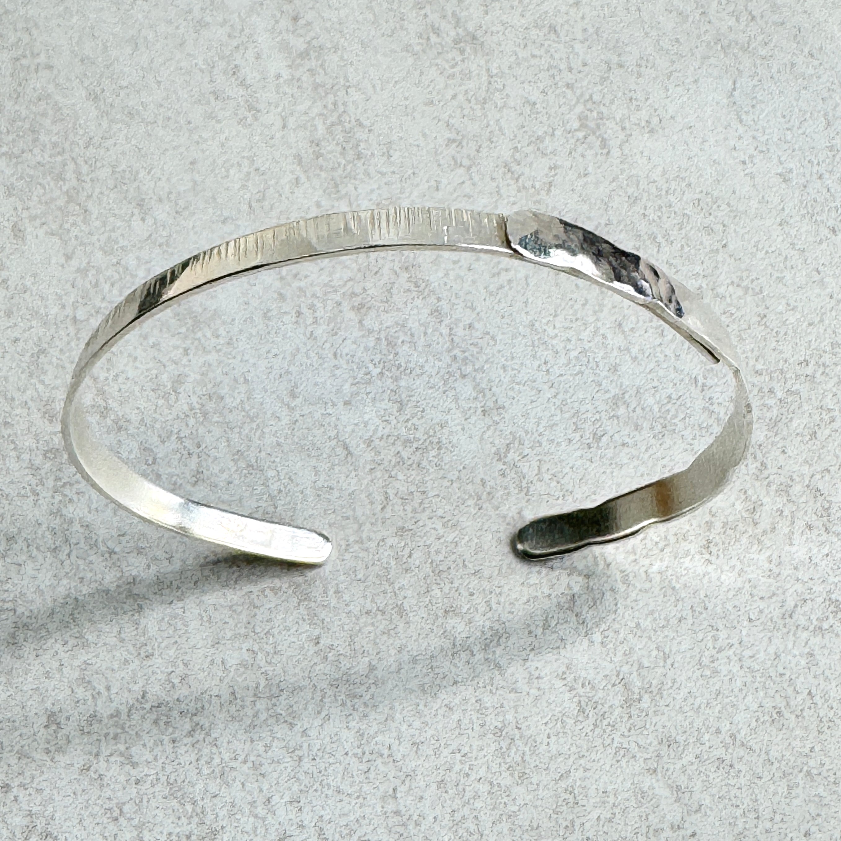 Sterling Silver Textured Stacking Cuff