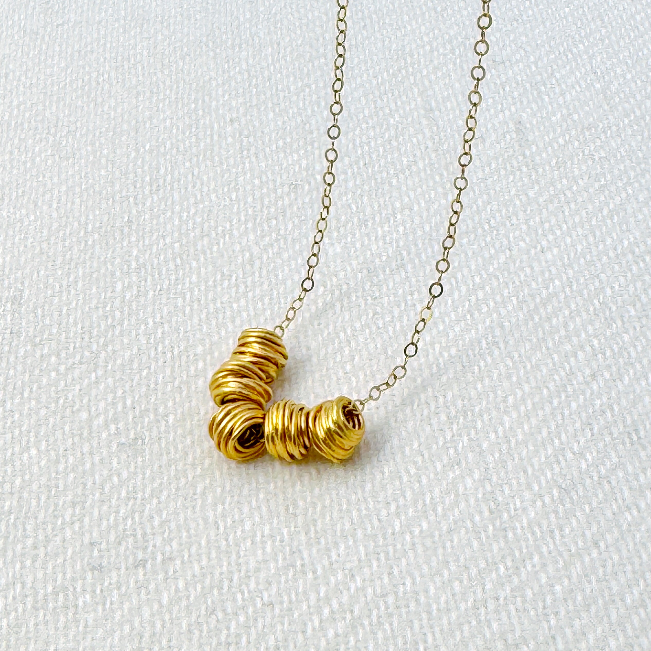 Gold-Filled & Vermeil Bead Necklace