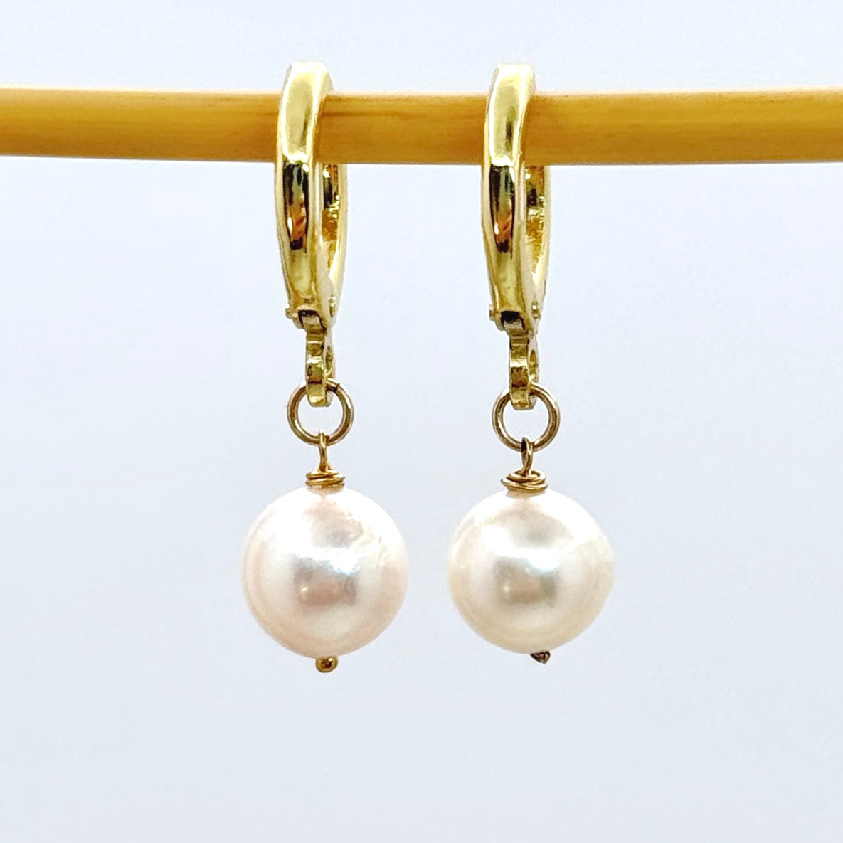 14k Gold-Filled Akoya Pearl Drop Earrings