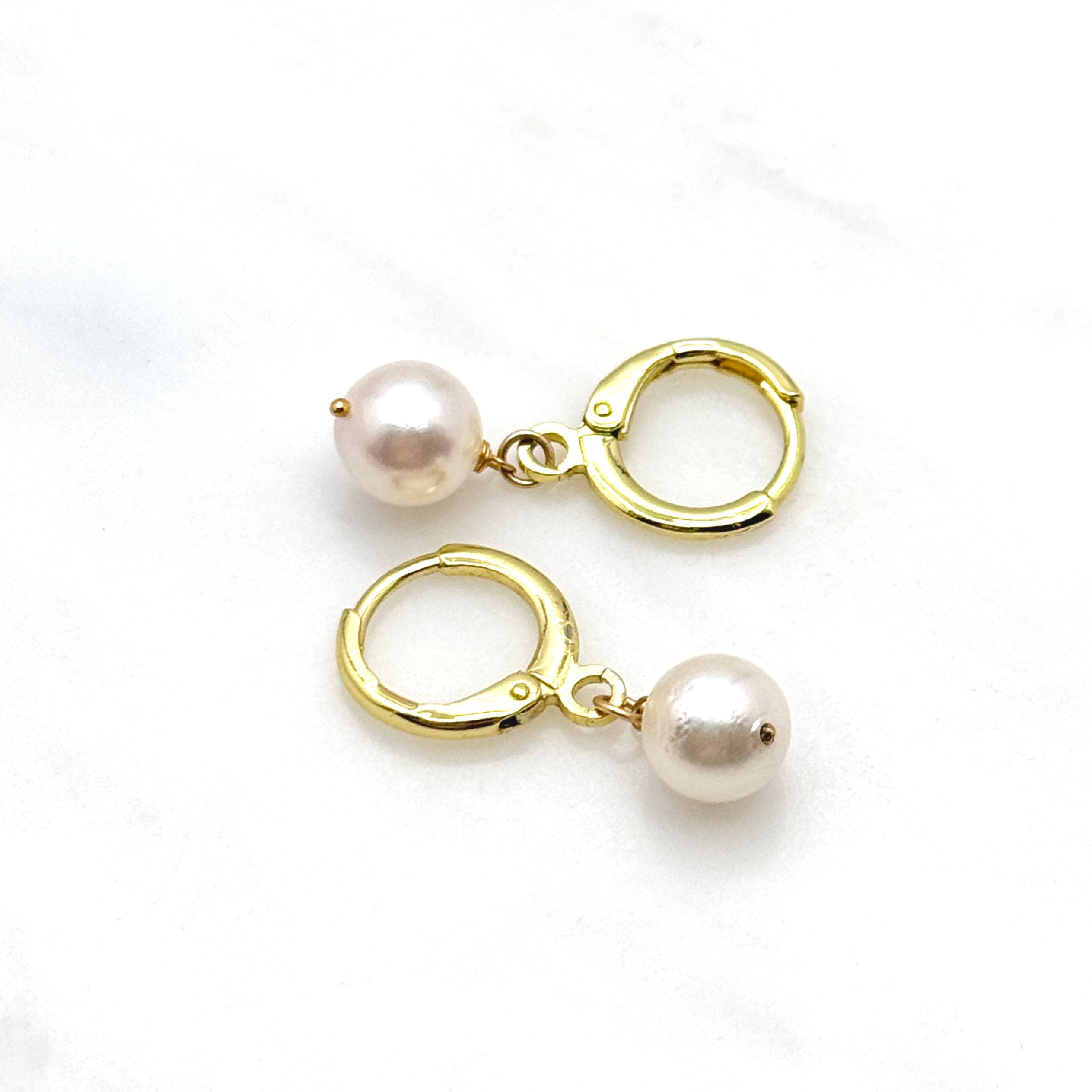 14k Gold-Filled Akoya Pearl Drop Earrings