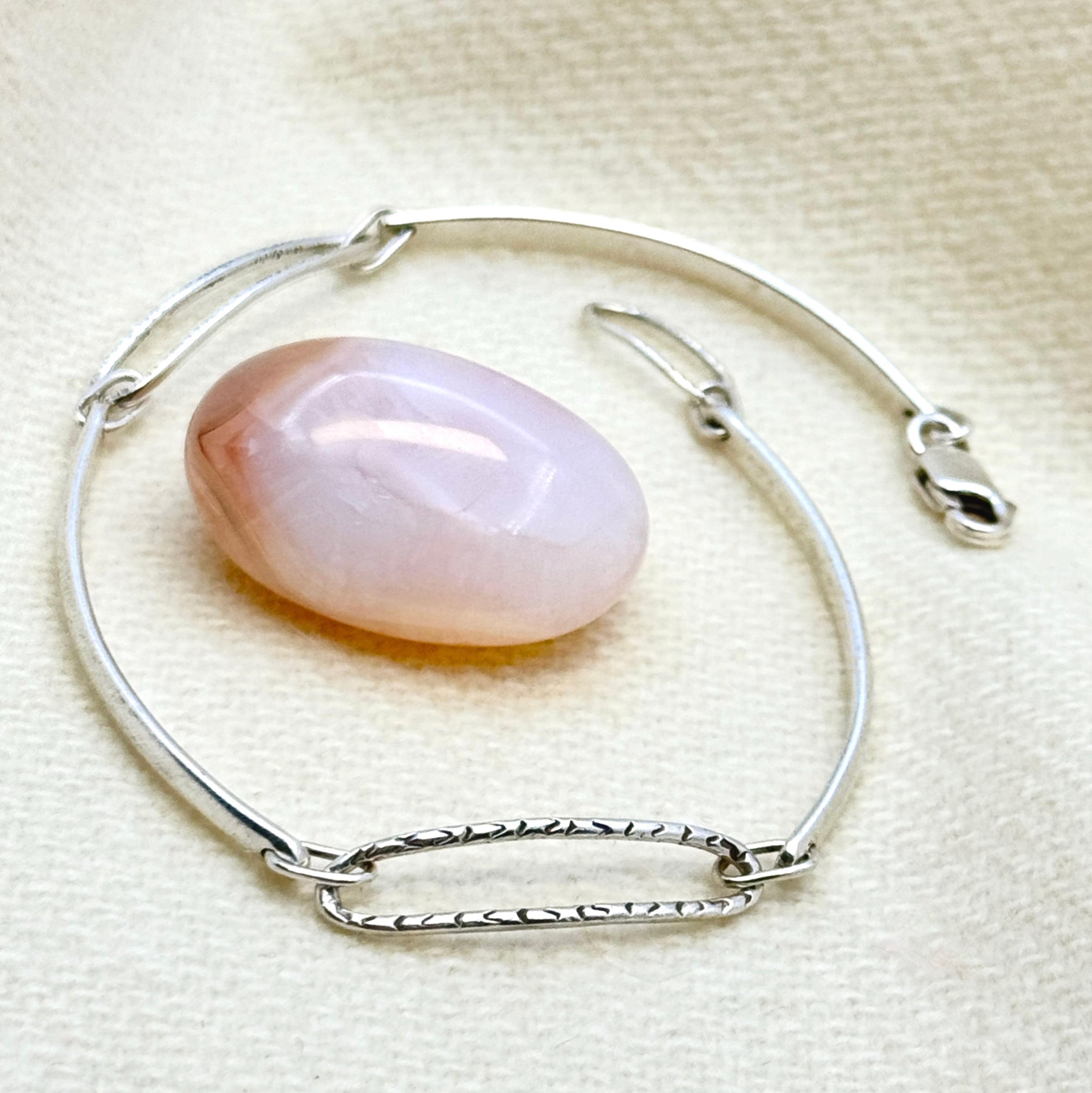 Handmade Sterling Silver Long Link Bracelet