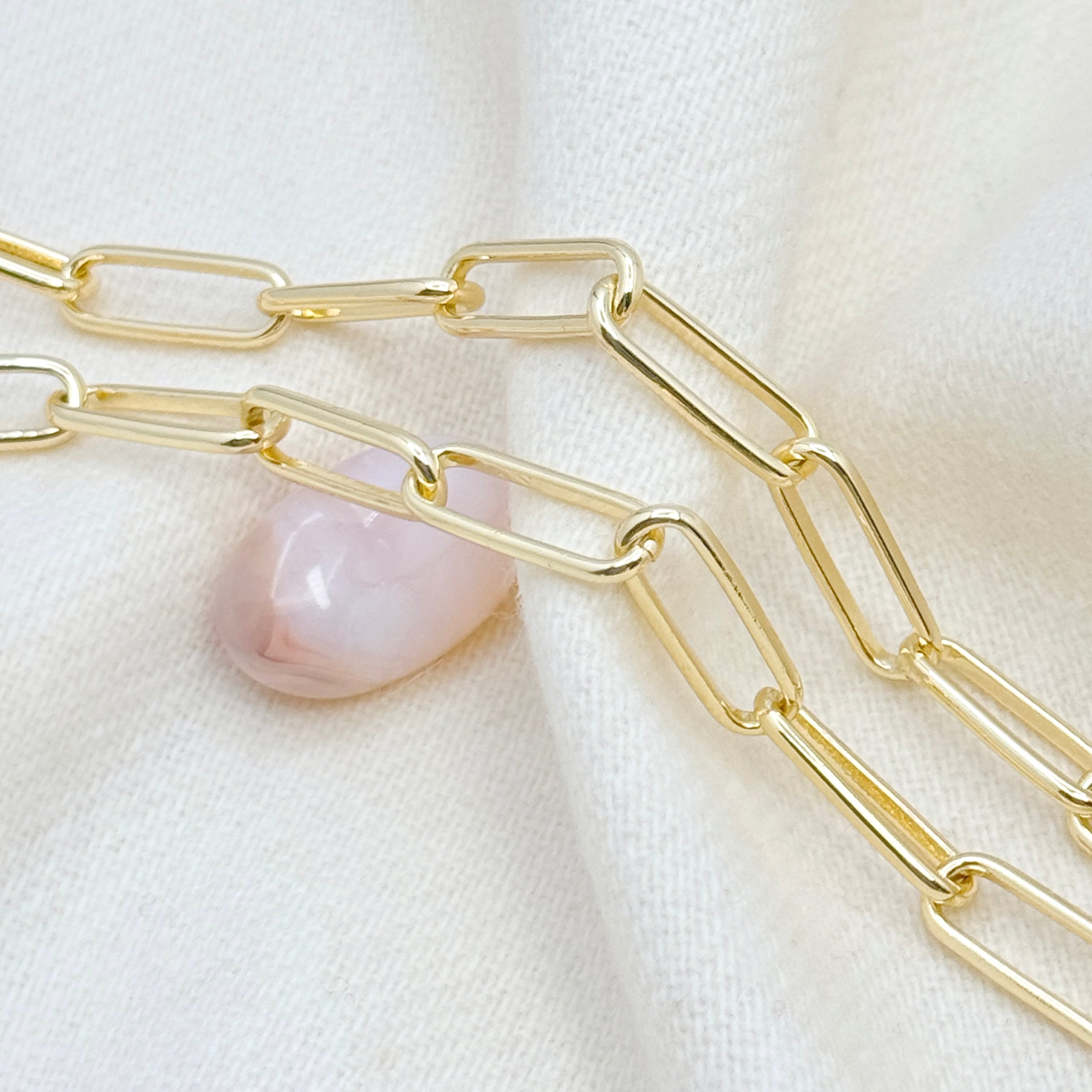 Large White Baroque Pearl Toggle Necklace