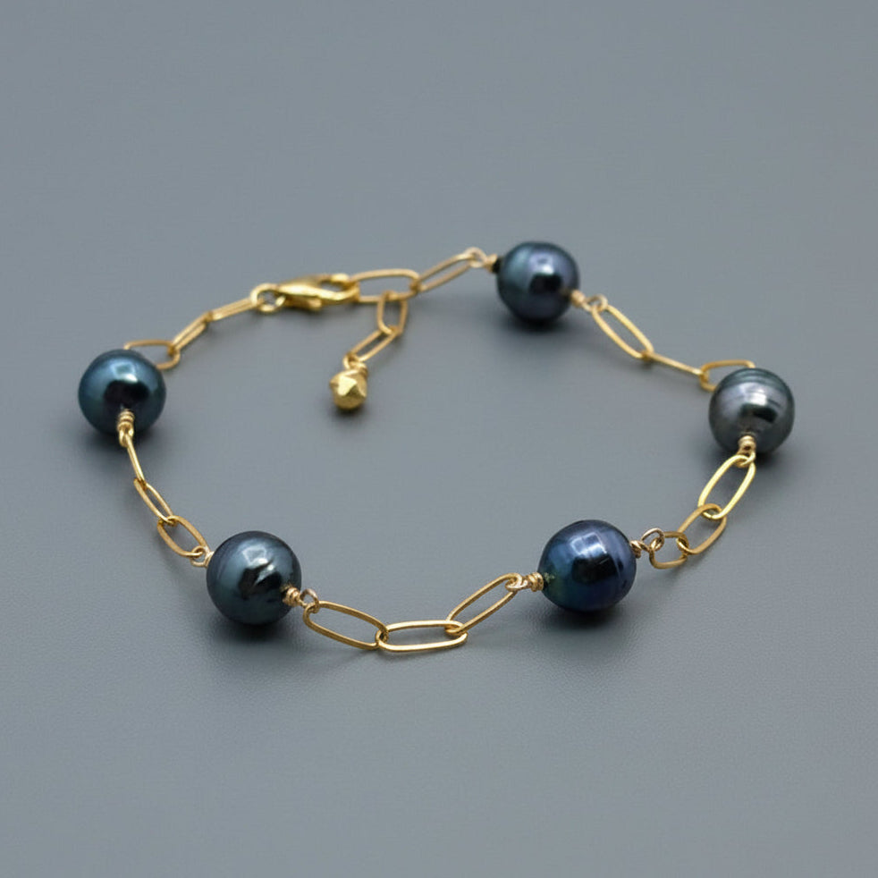 Tahitian Pearl 14Kt Gold-Filled Bracelet