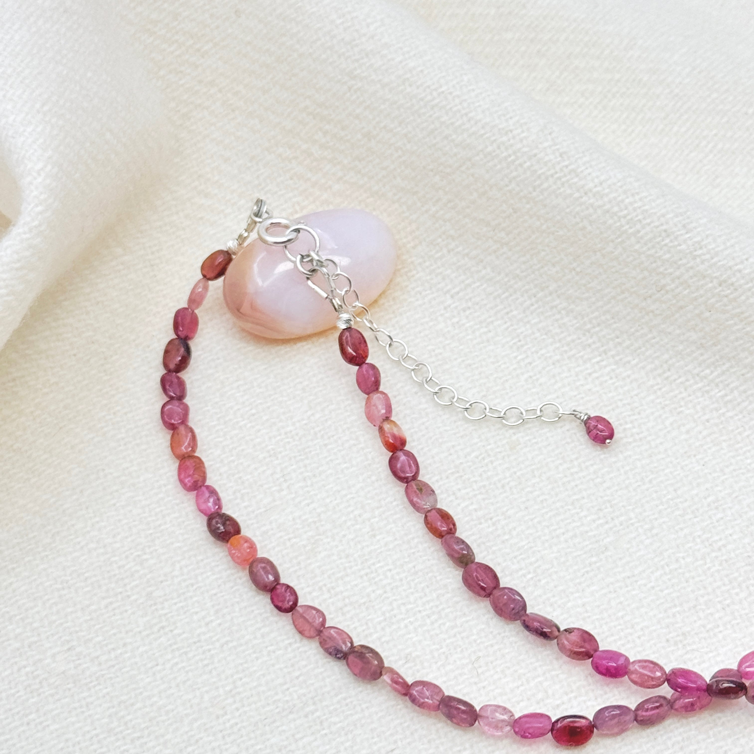 Tourmaline Sterling Silver Pendant Necklace