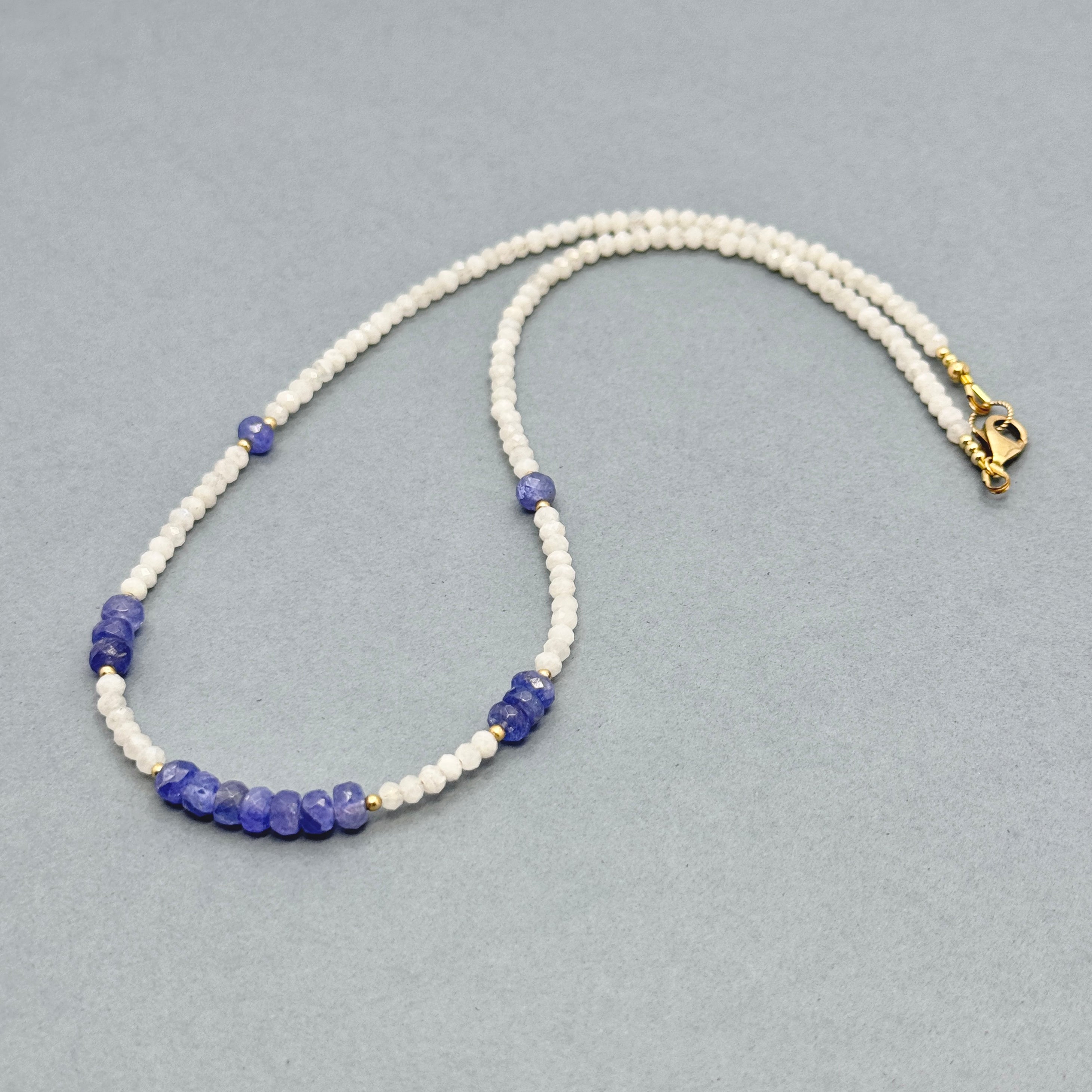 Tanzanite & Moonstone Gold-Filled Necklace