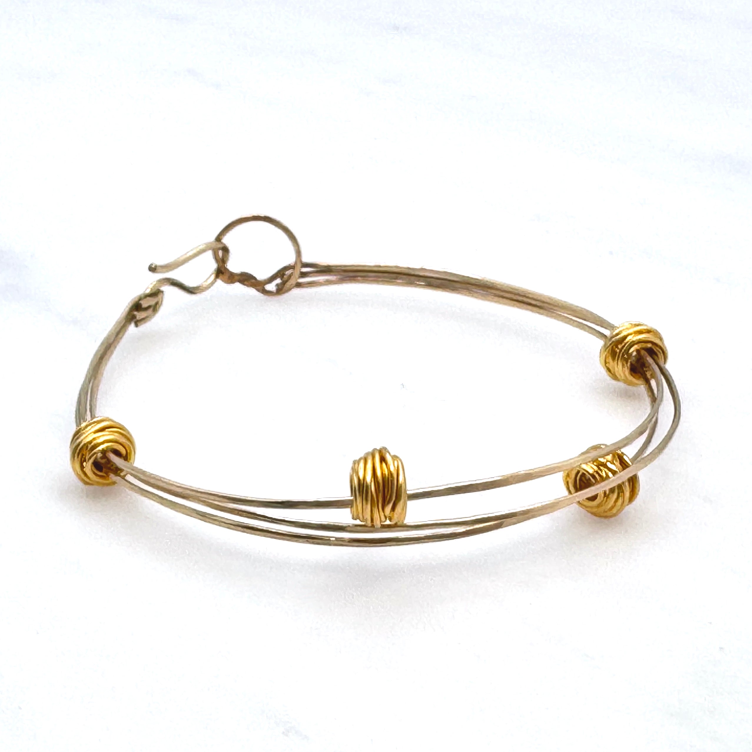 Gold-Filled Kinetic Vermeil Bead Bangle