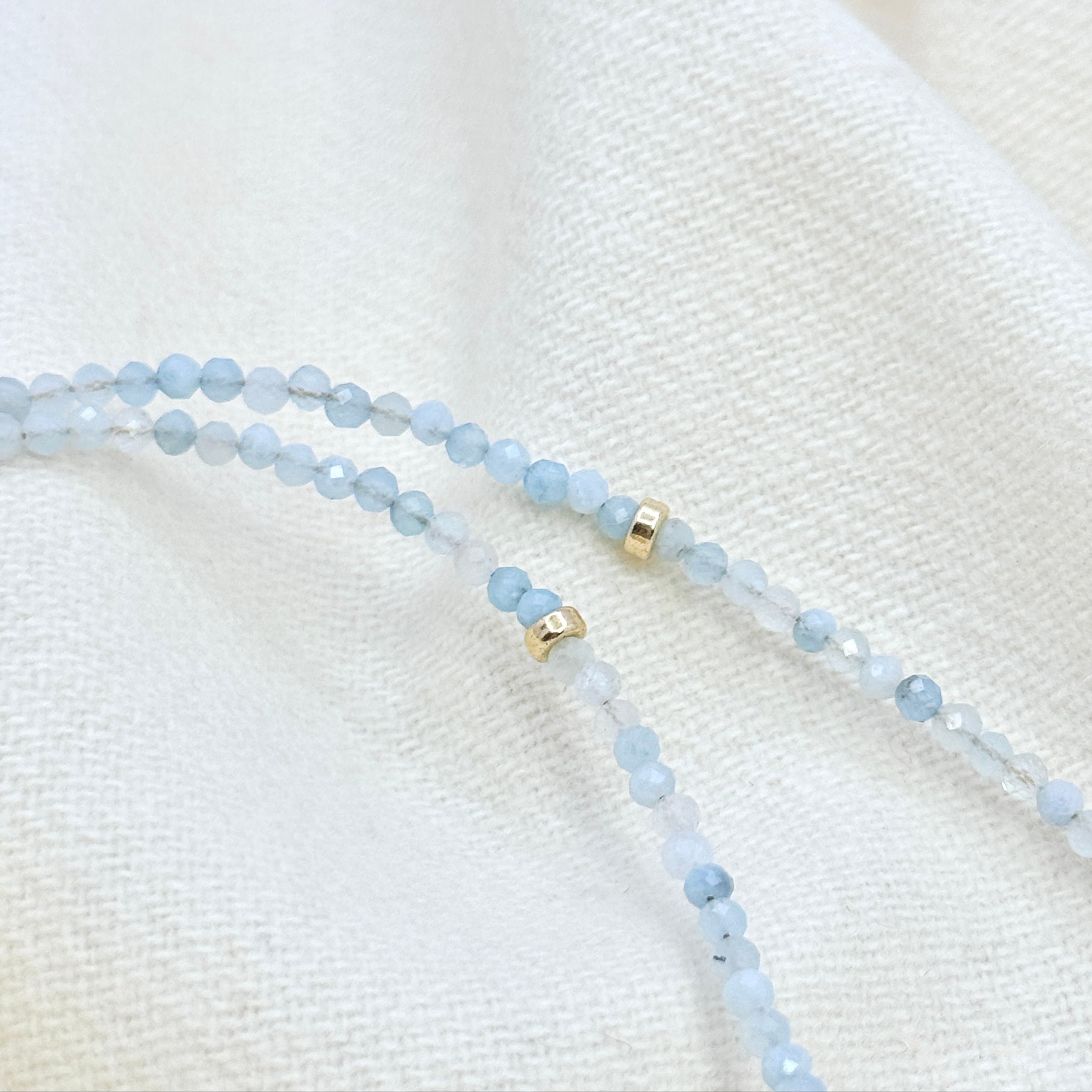 Aquamarine Baroque Pearl Gold-Filled Necklace