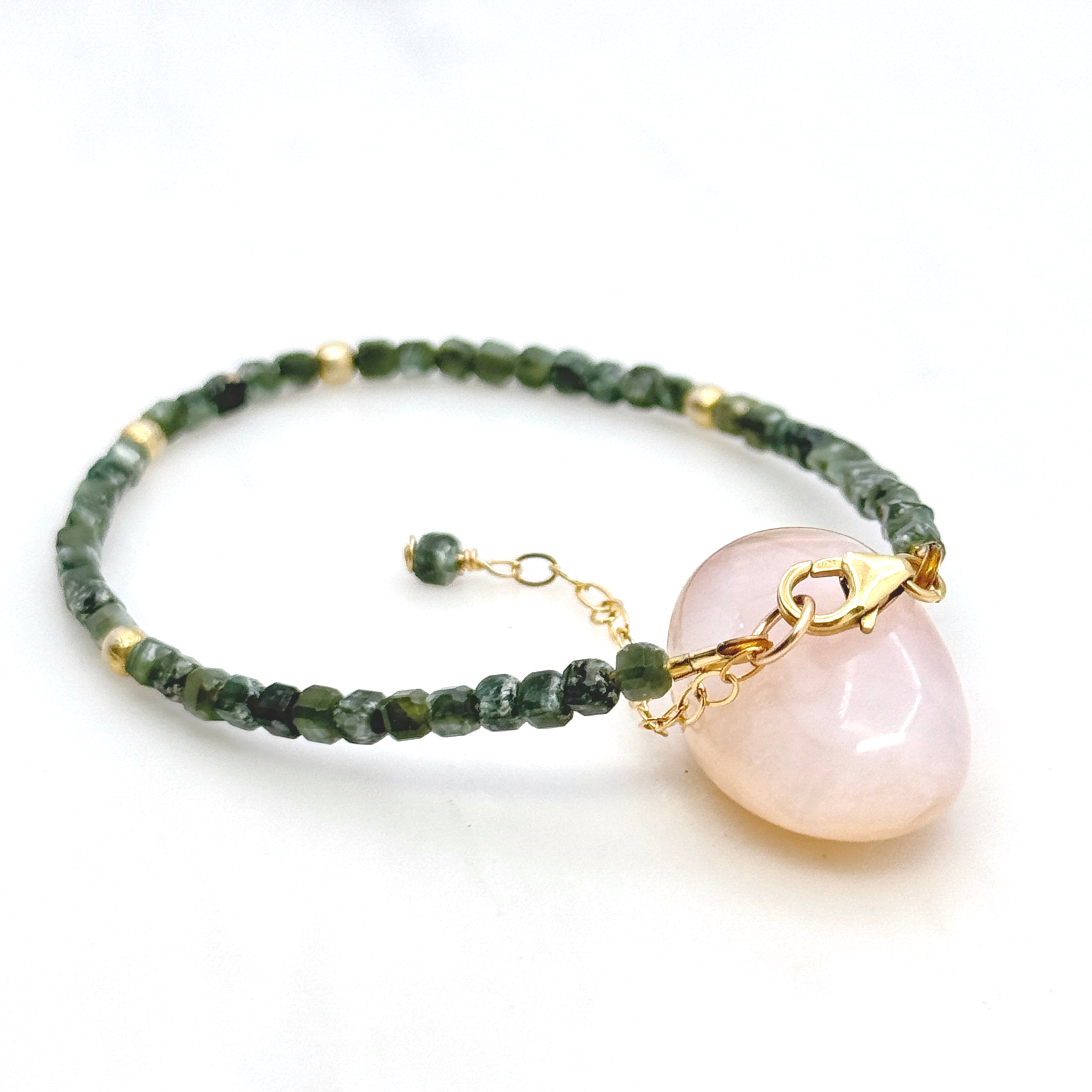 Seraphinite Gold-Filled Adjustable Bracelet