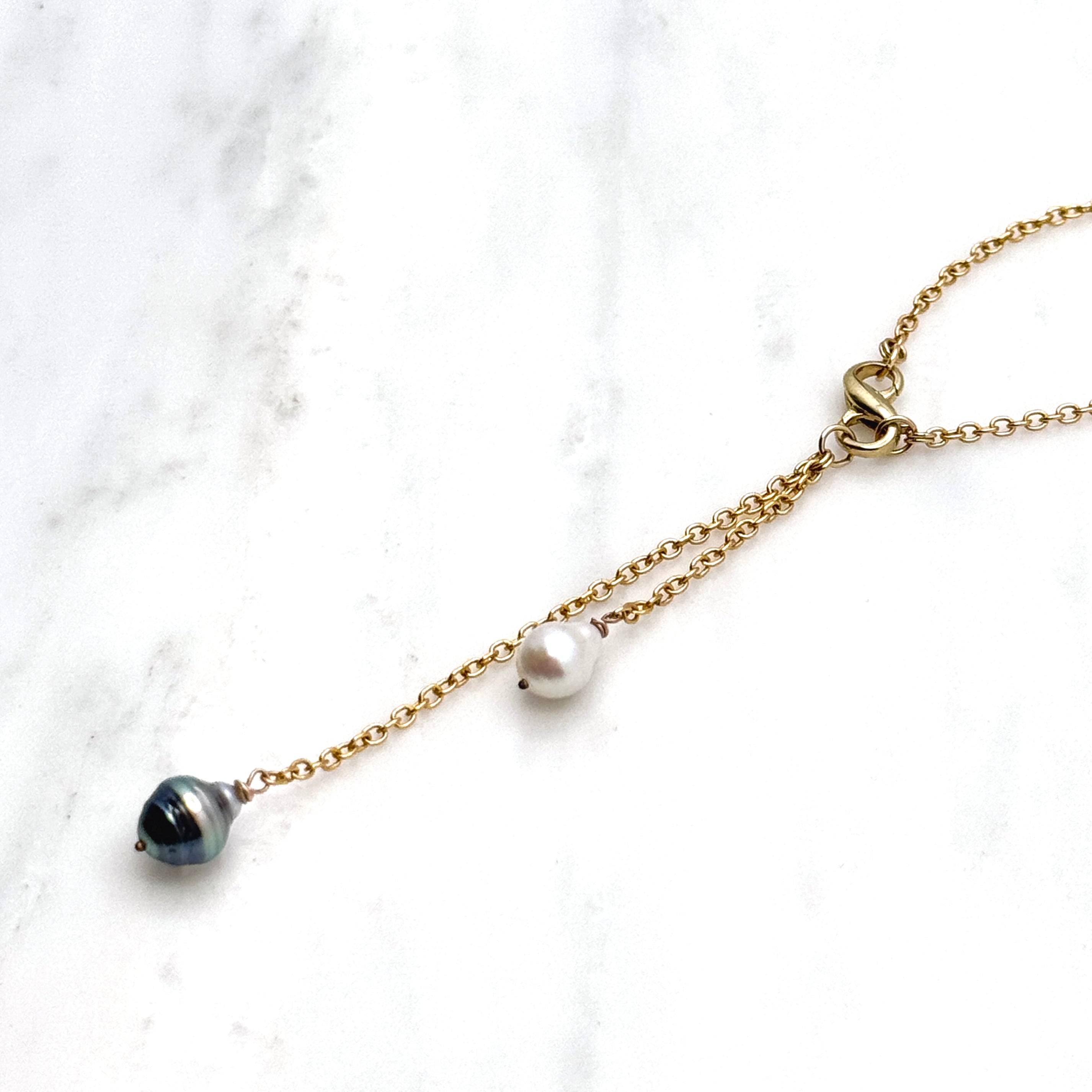 Tahitian & Freshwater Pearl Y-Style Necklace