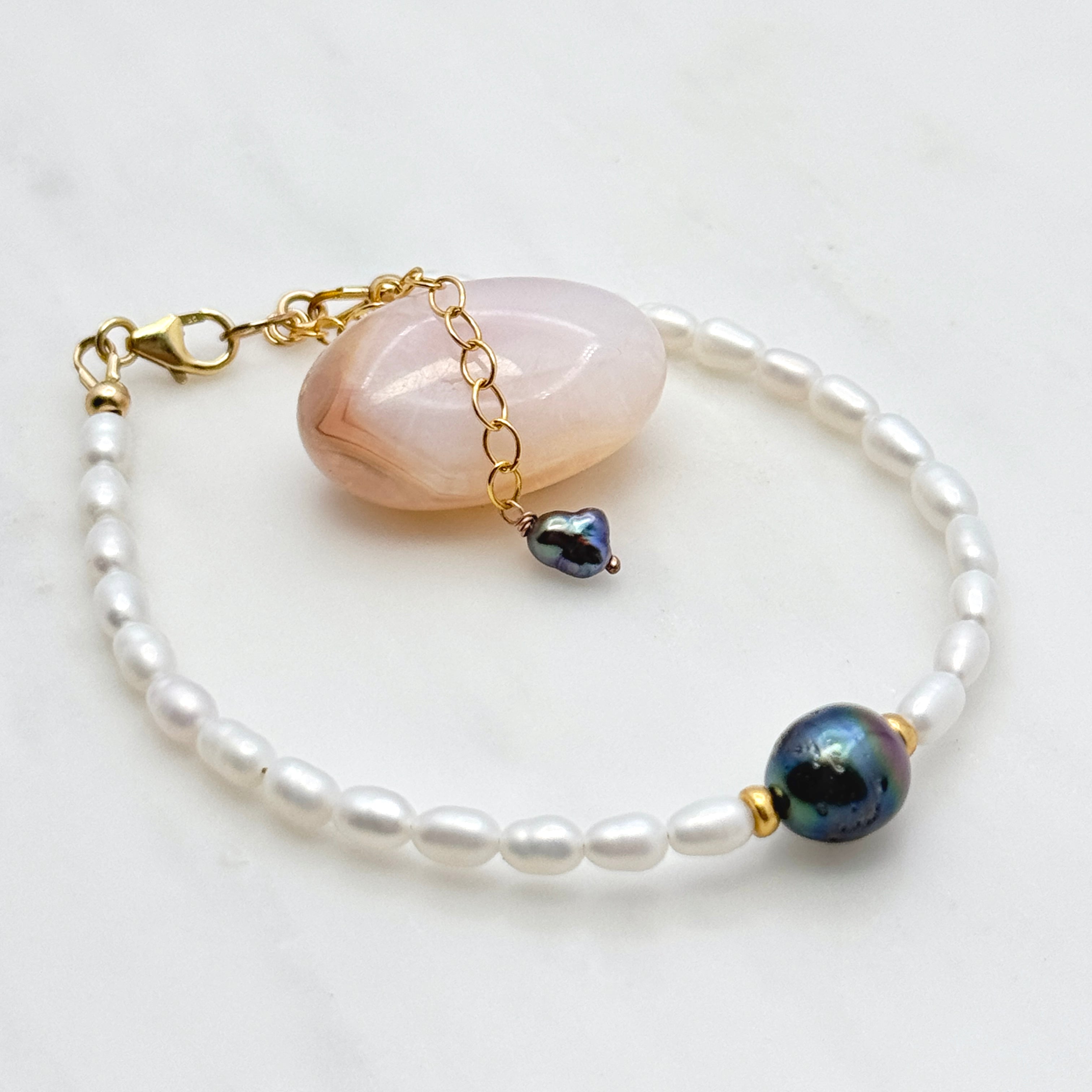 Tahitian & White Freshwater Pearl Bracelet