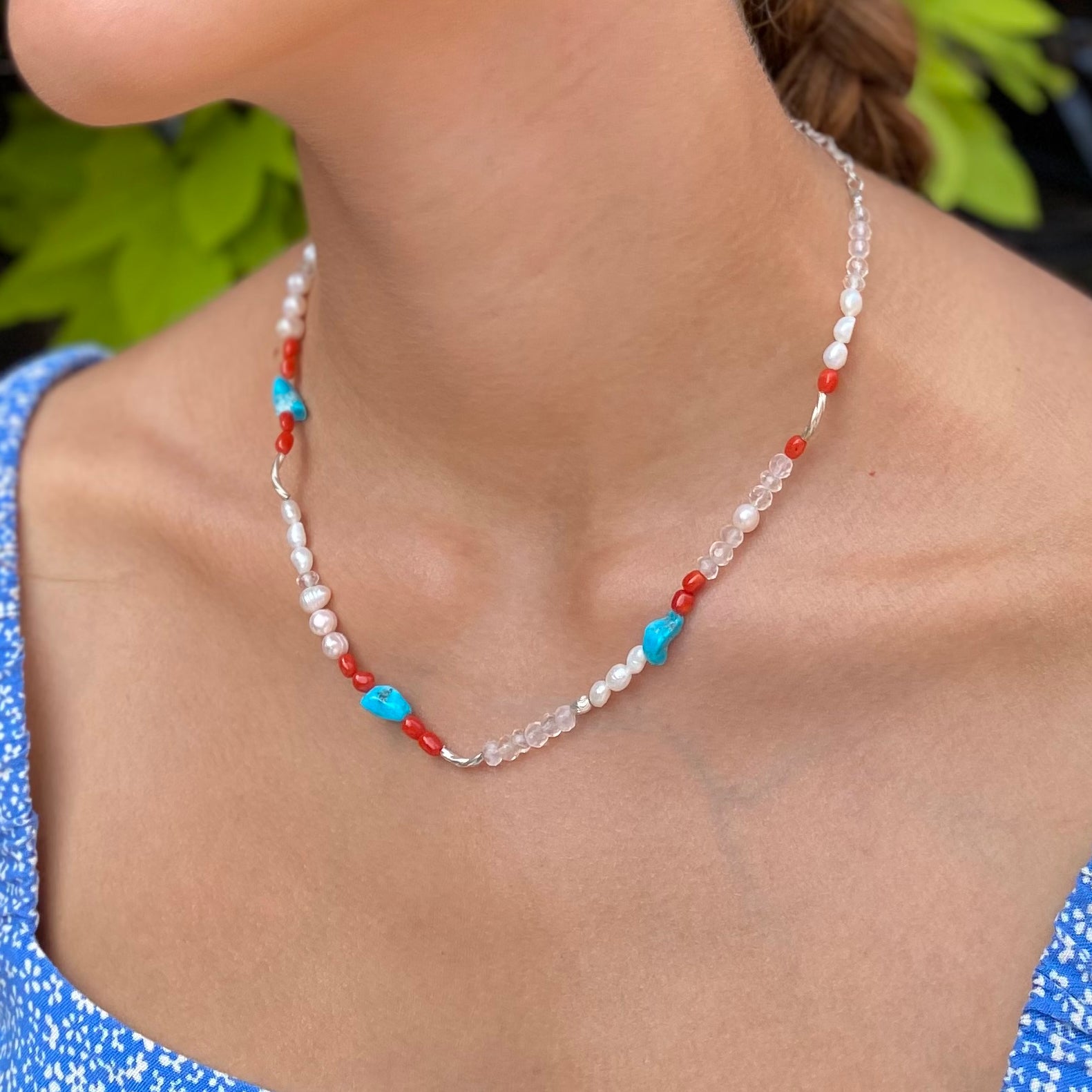 Campitos Turquoise & Sterling Silver Necklace