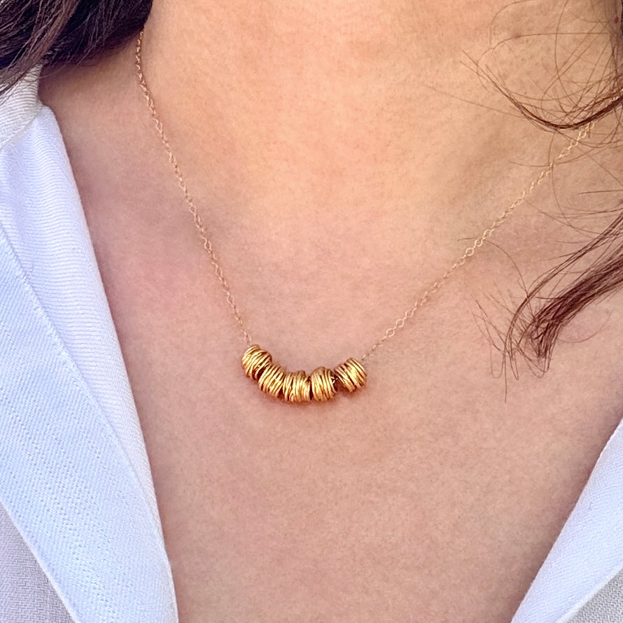Gold-Filled & Vermeil Bead Necklace