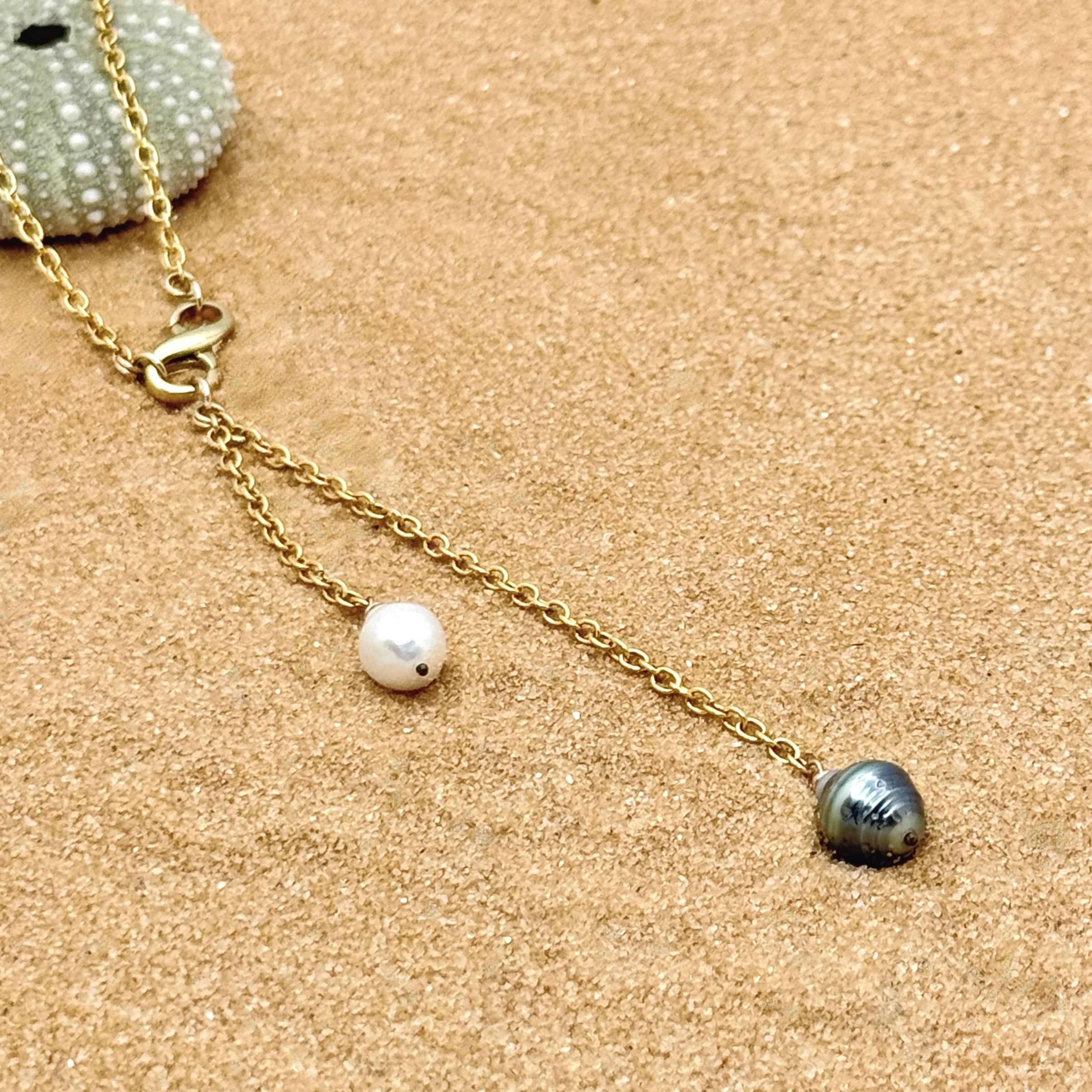 Tahitian & Freshwater Pearl Y-Style Necklace