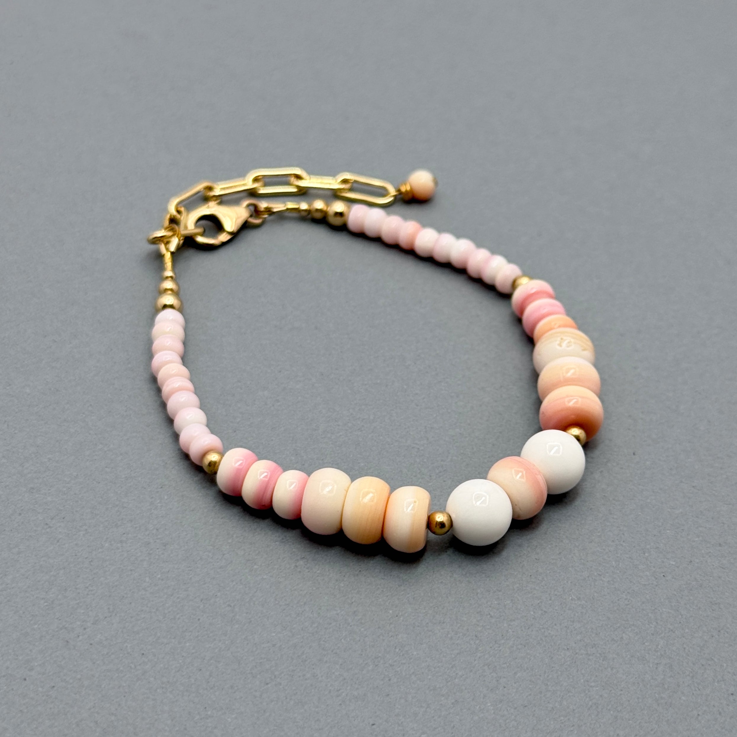 Pink Conch Shell 14Kt Gold-Filled Bracelet