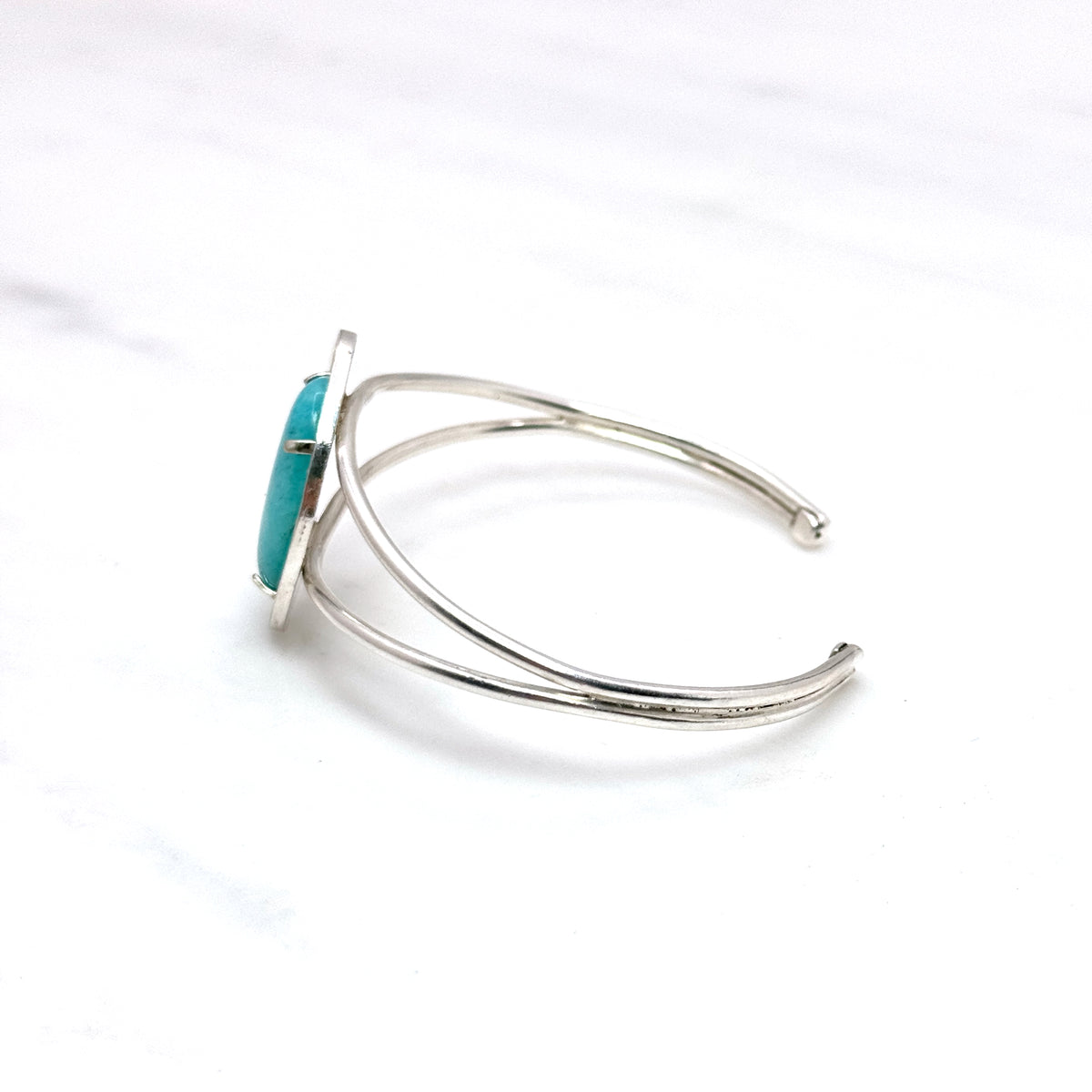 Amazonite Sterling Silver Statement Cuff