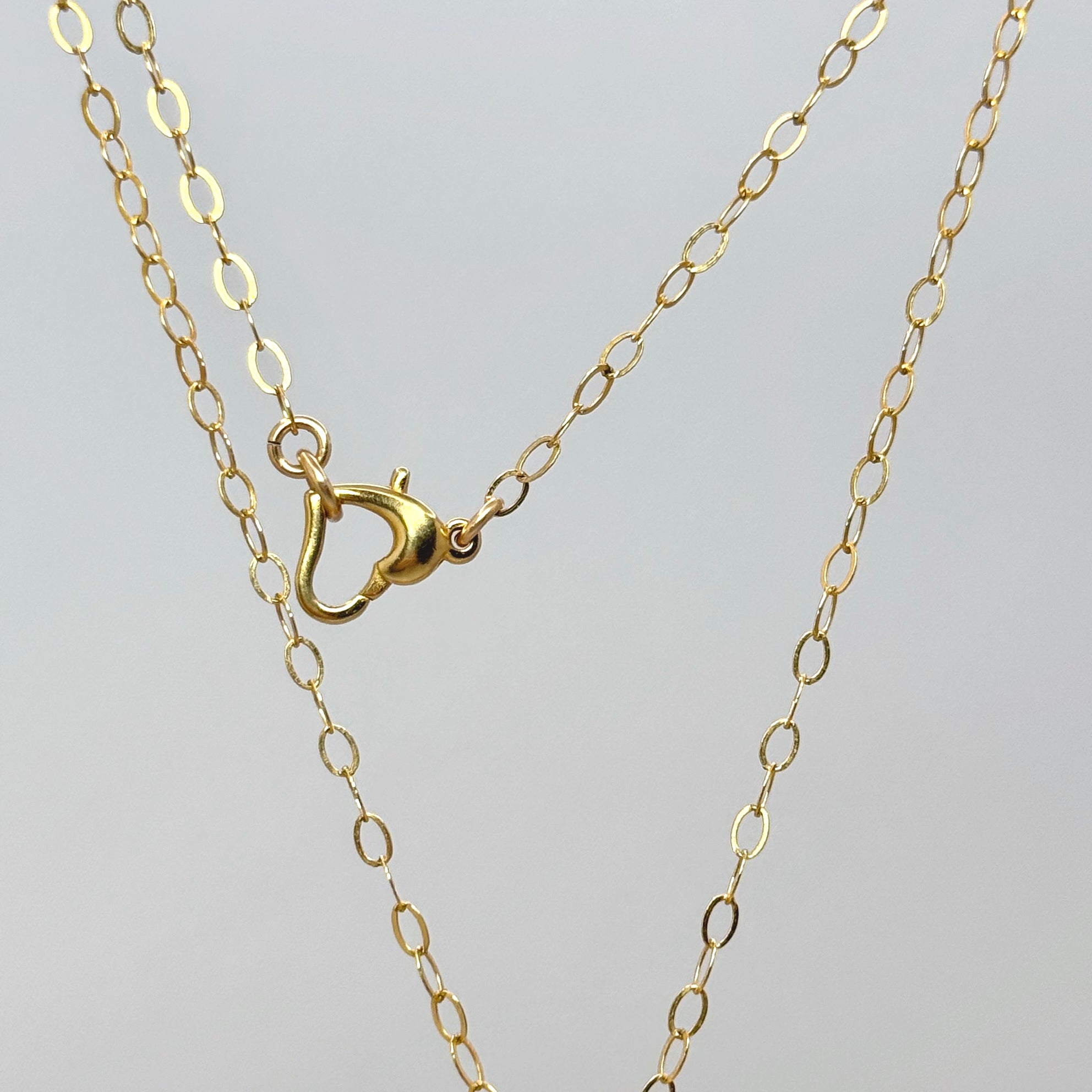 Pink Conch & Pearl Gold-Filled Y Necklace