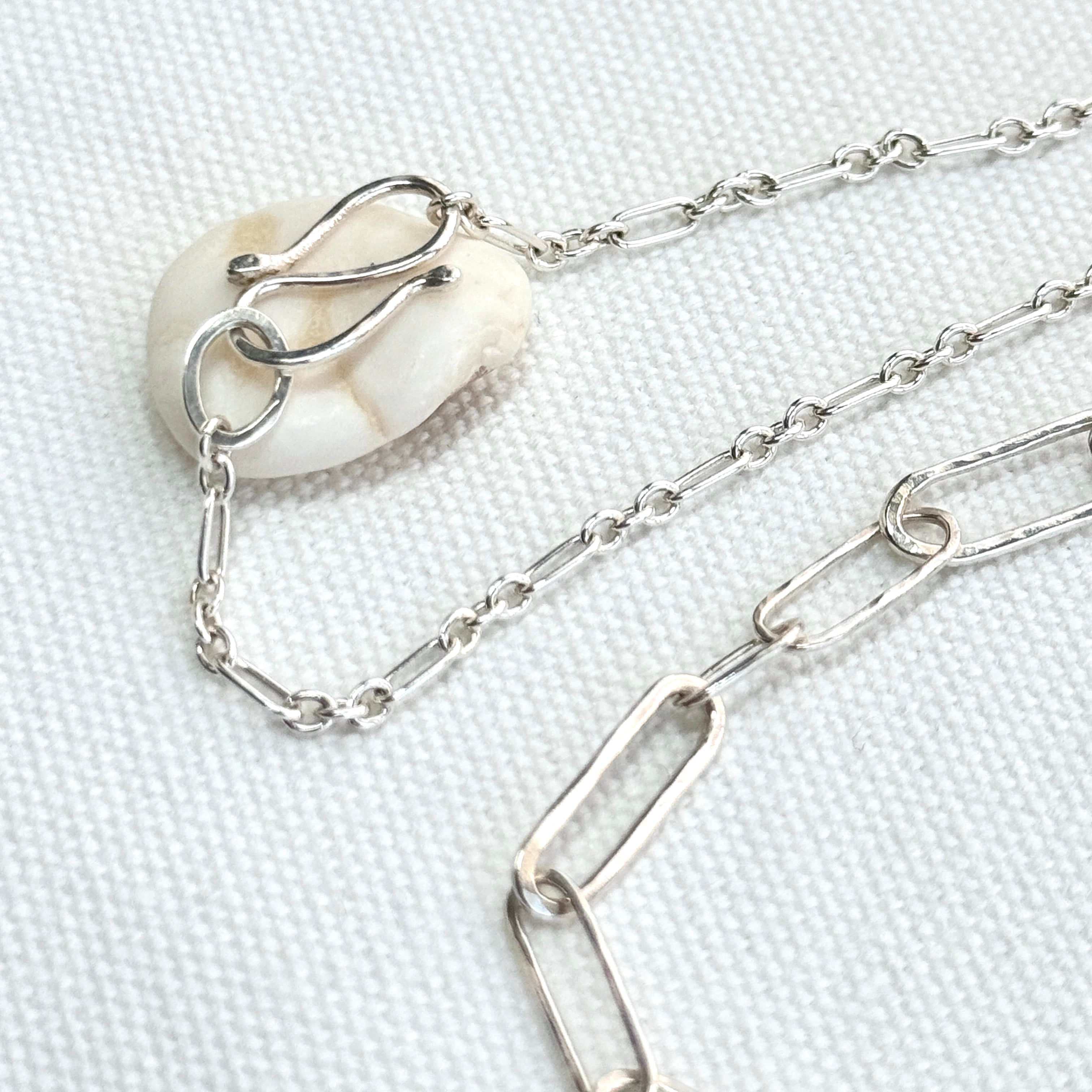 Long Sterling Silver Paperclip Necklace