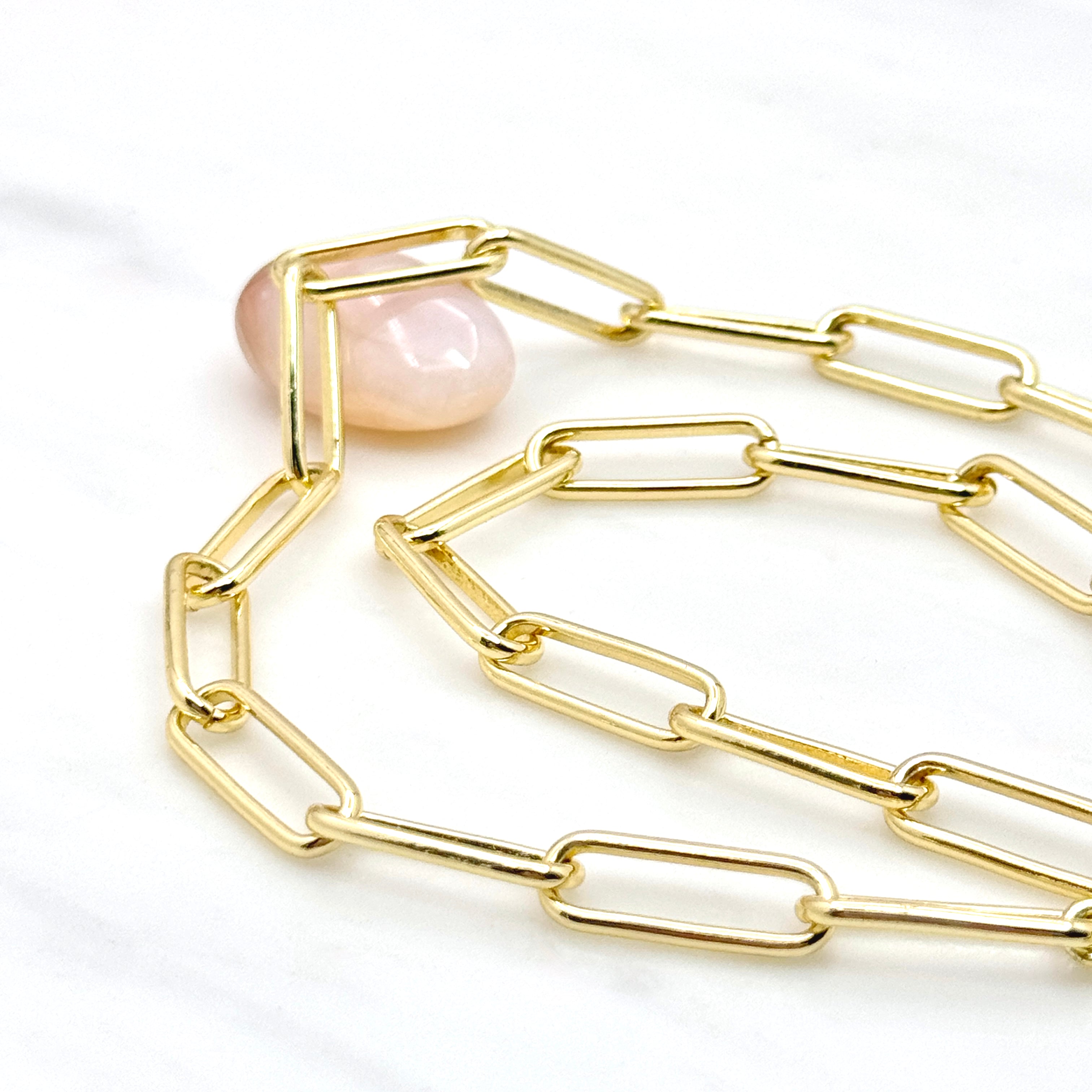 Bold Tahitian Pearl Paperclip Necklace
