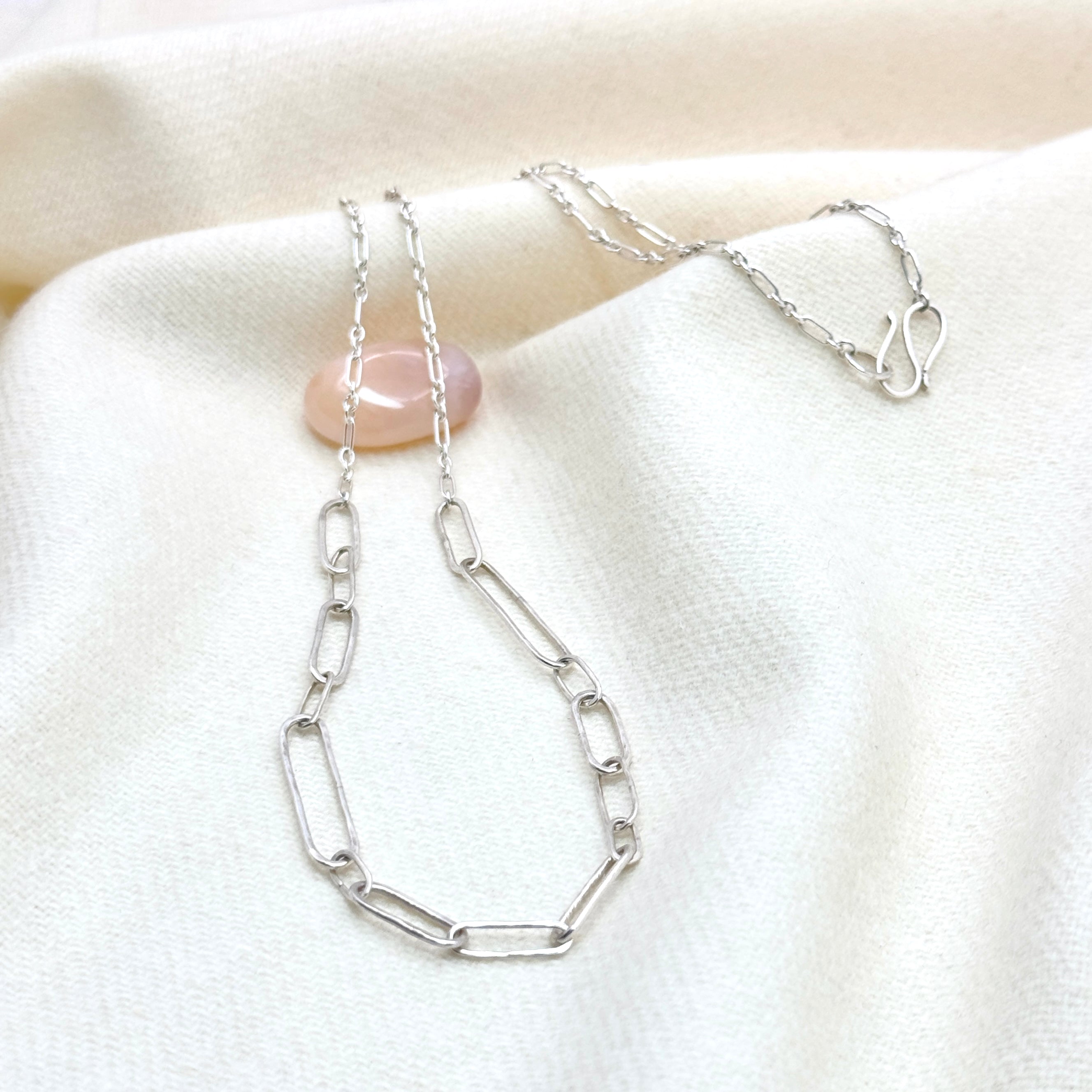 Long Sterling Silver Paperclip Necklace