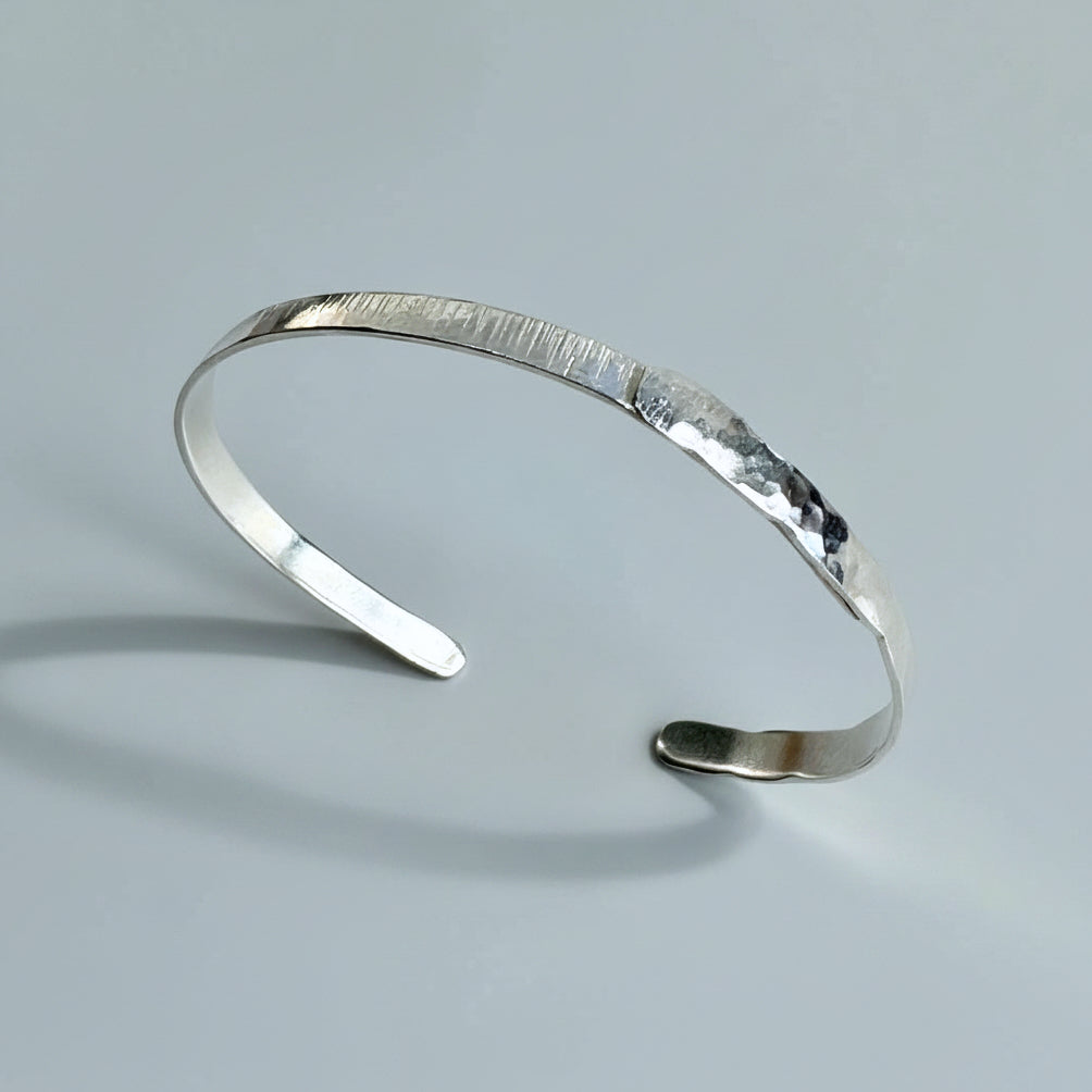 Sterling Silver Textured Stacking Cuff