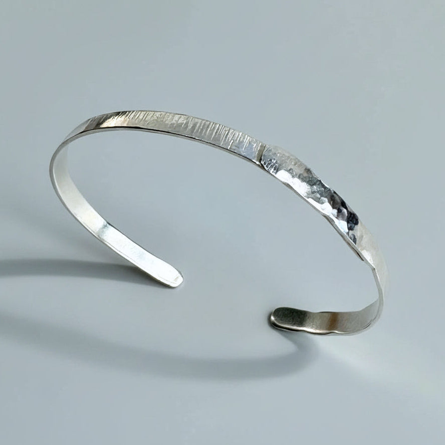 Sterling Silver Textured Stacking Cuff