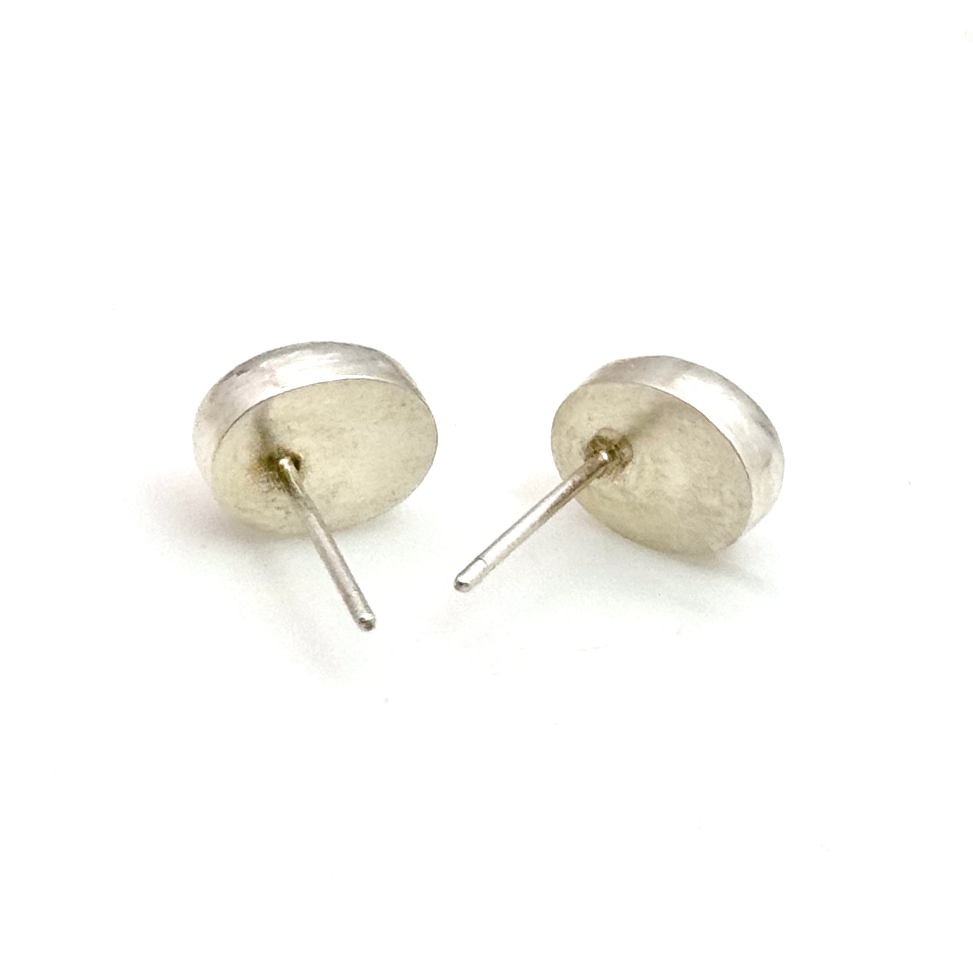 Sterling Silver Rhodochrosite Stud Earrings