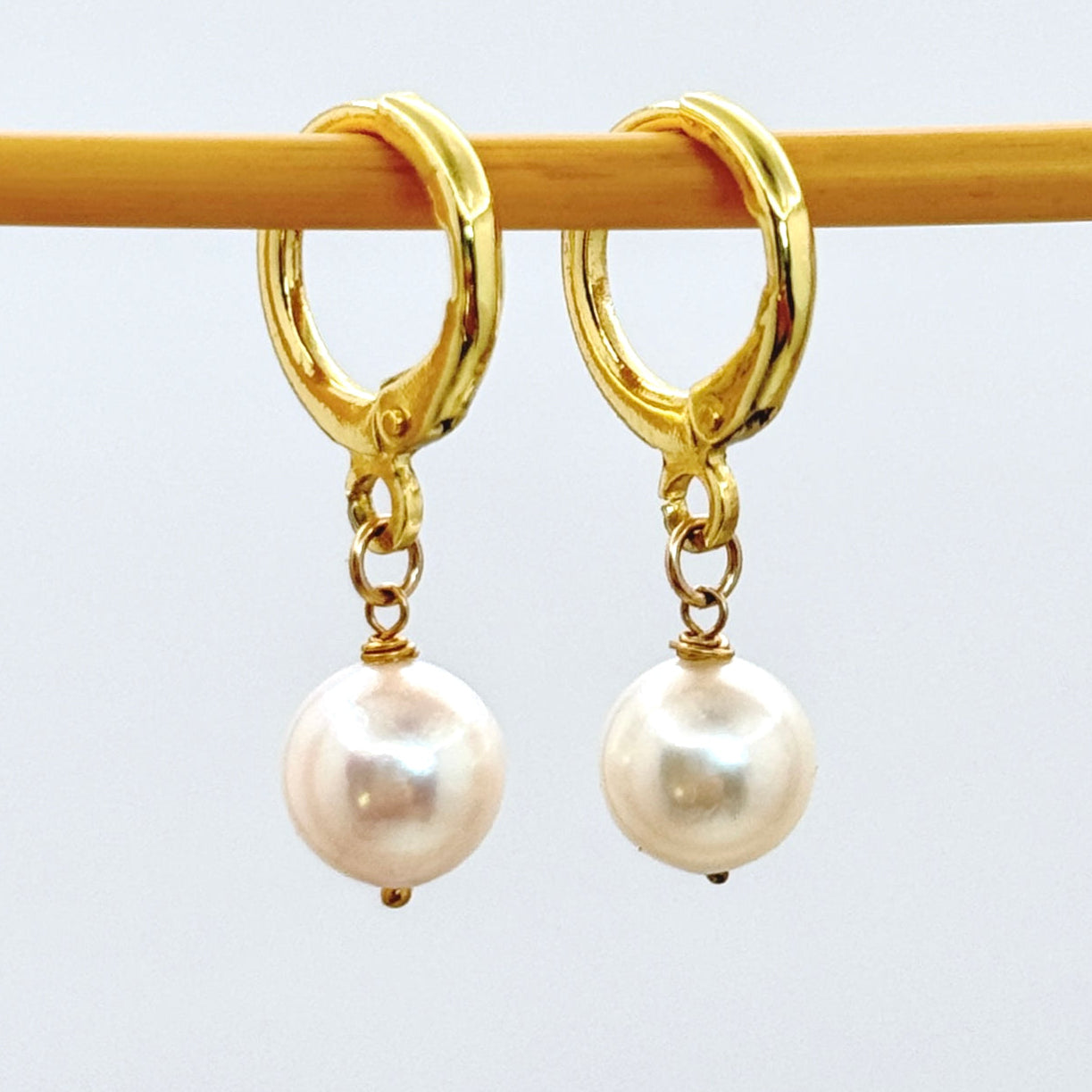 14k Gold-Filled Akoya Pearl Drop Earrings