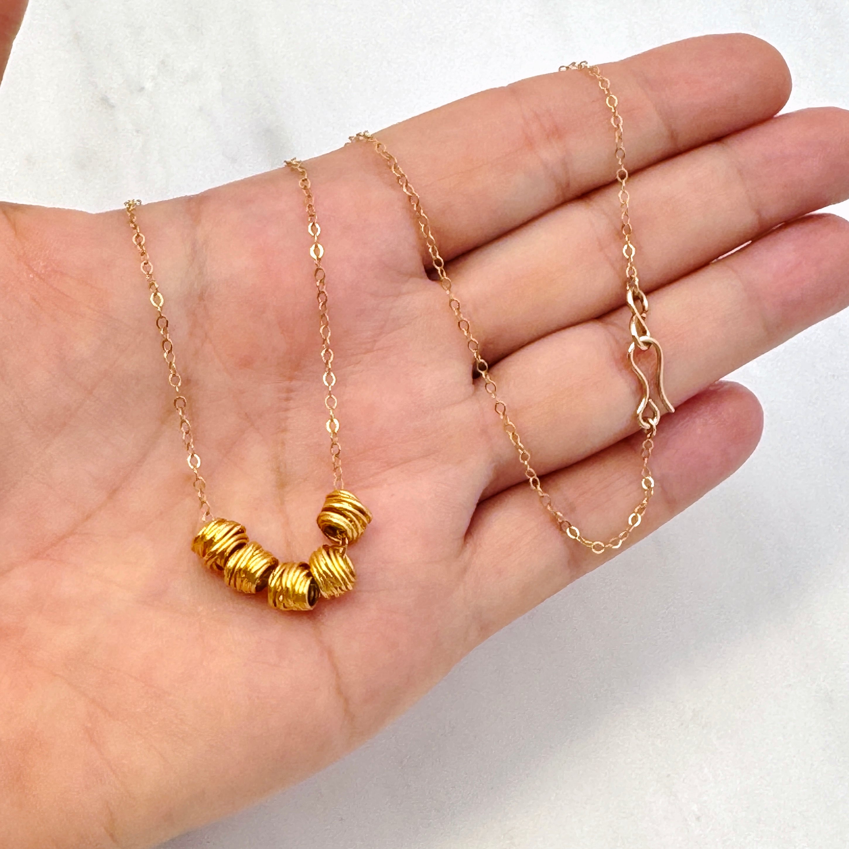 Gold-Filled & Vermeil Bead Necklace