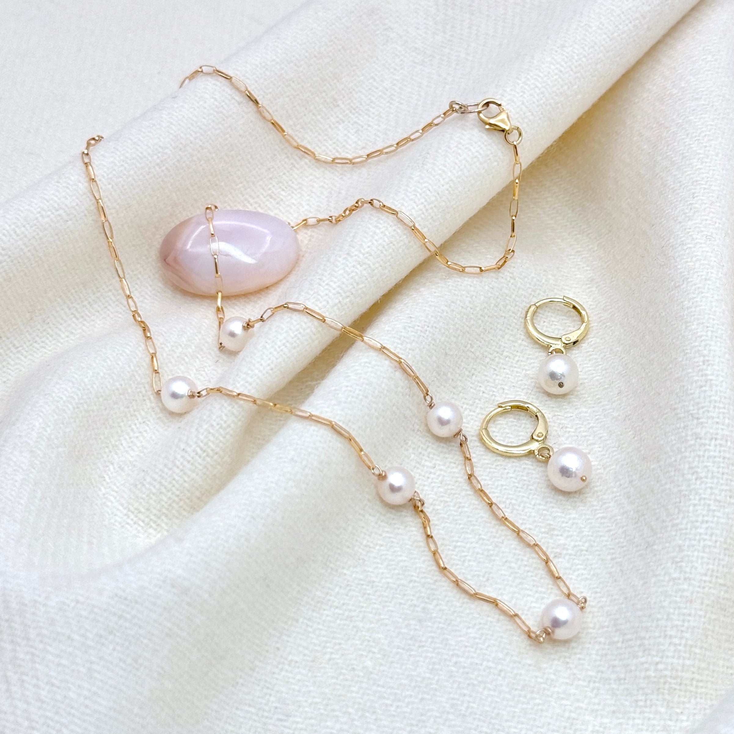 14k Gold-Filled Akoya Pearl Drop Earrings