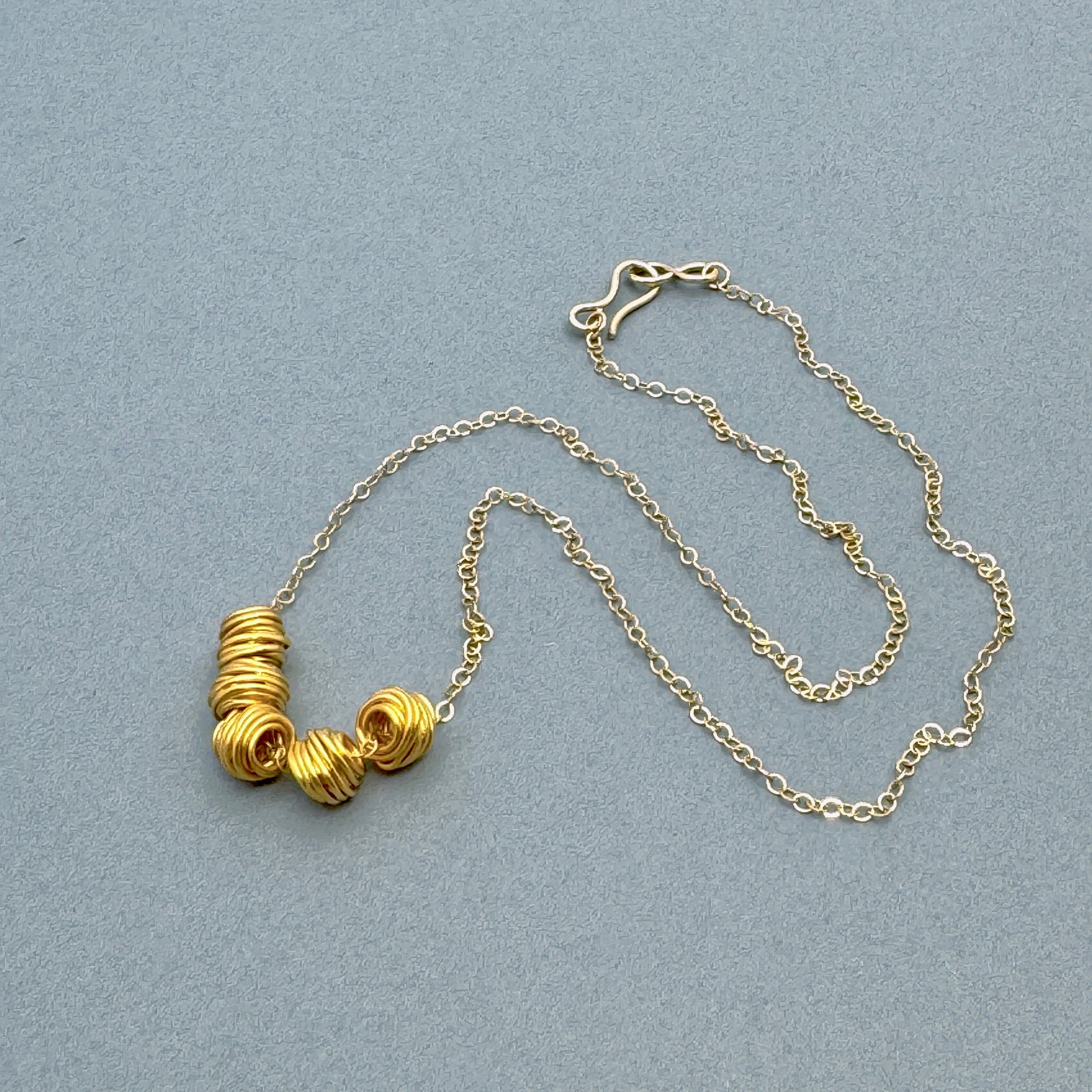 Gold-Filled & Vermeil Bead Necklace