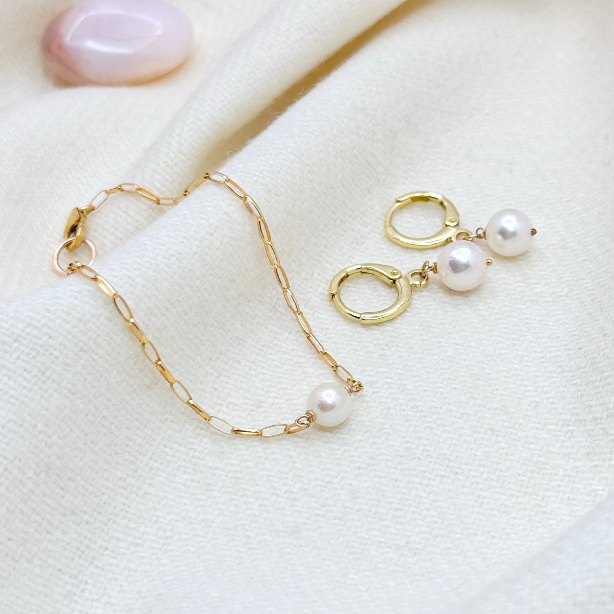 14k Gold-Filled Akoya Pearl Drop Earrings