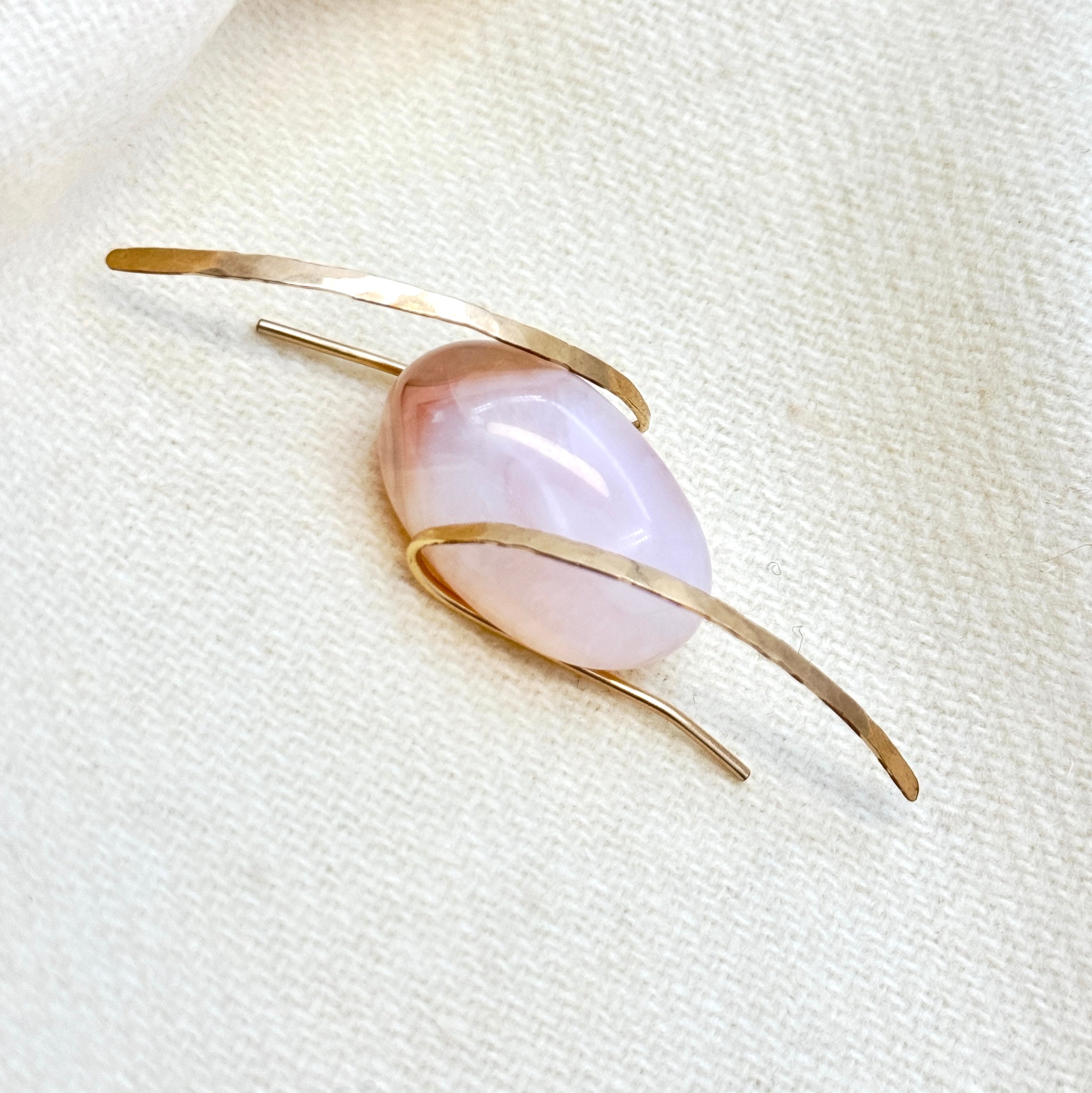 Hammered Gold-Filled Blade Earrings