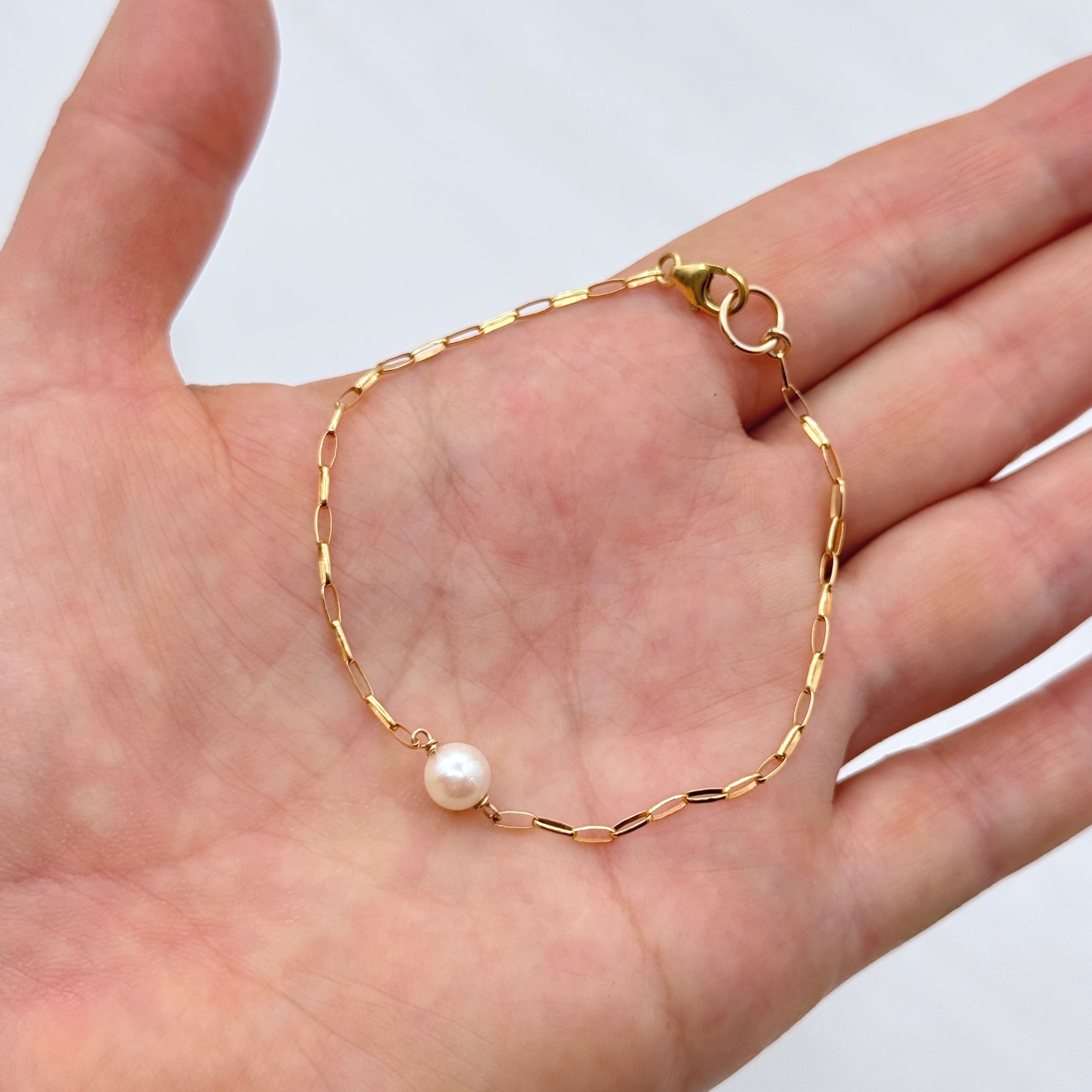 Akoya Pearl Bracelet in 14Kt Gold-Filled