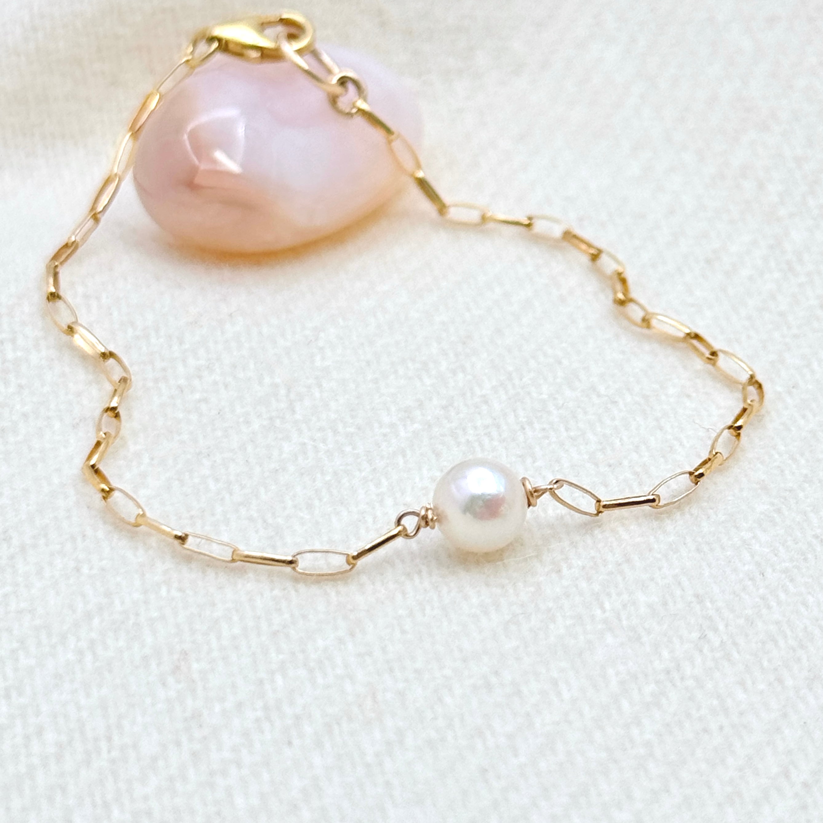 Akoya Pearl Bracelet in 14Kt Gold-Filled