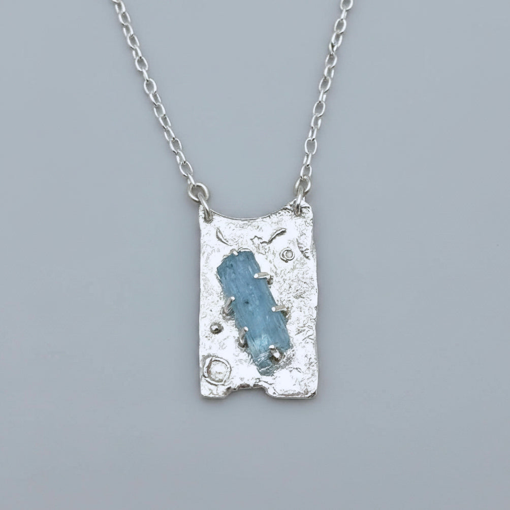 Sterling Silver Aquamarine Pendant Necklace