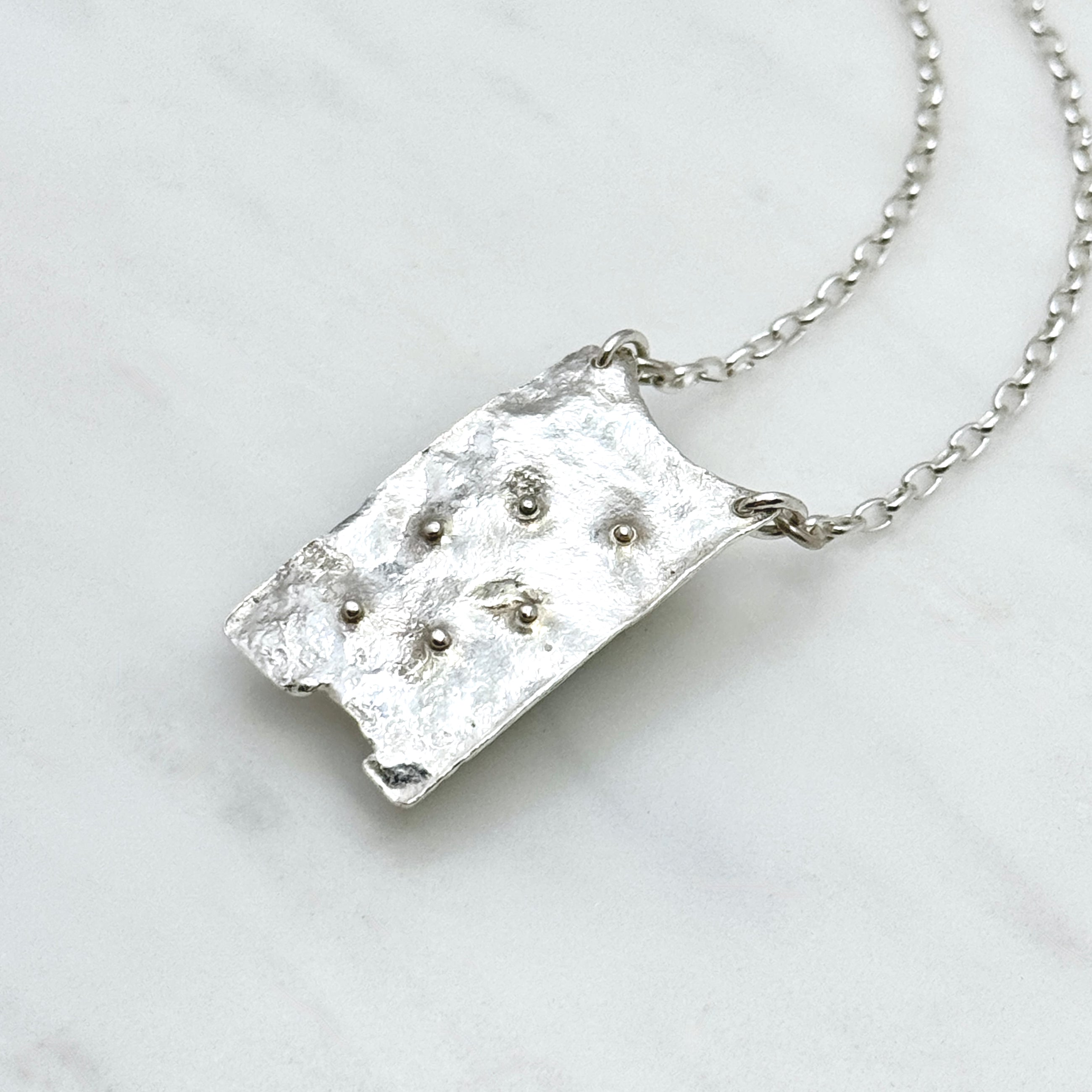 Sterling Silver Aquamarine Pendant Necklace