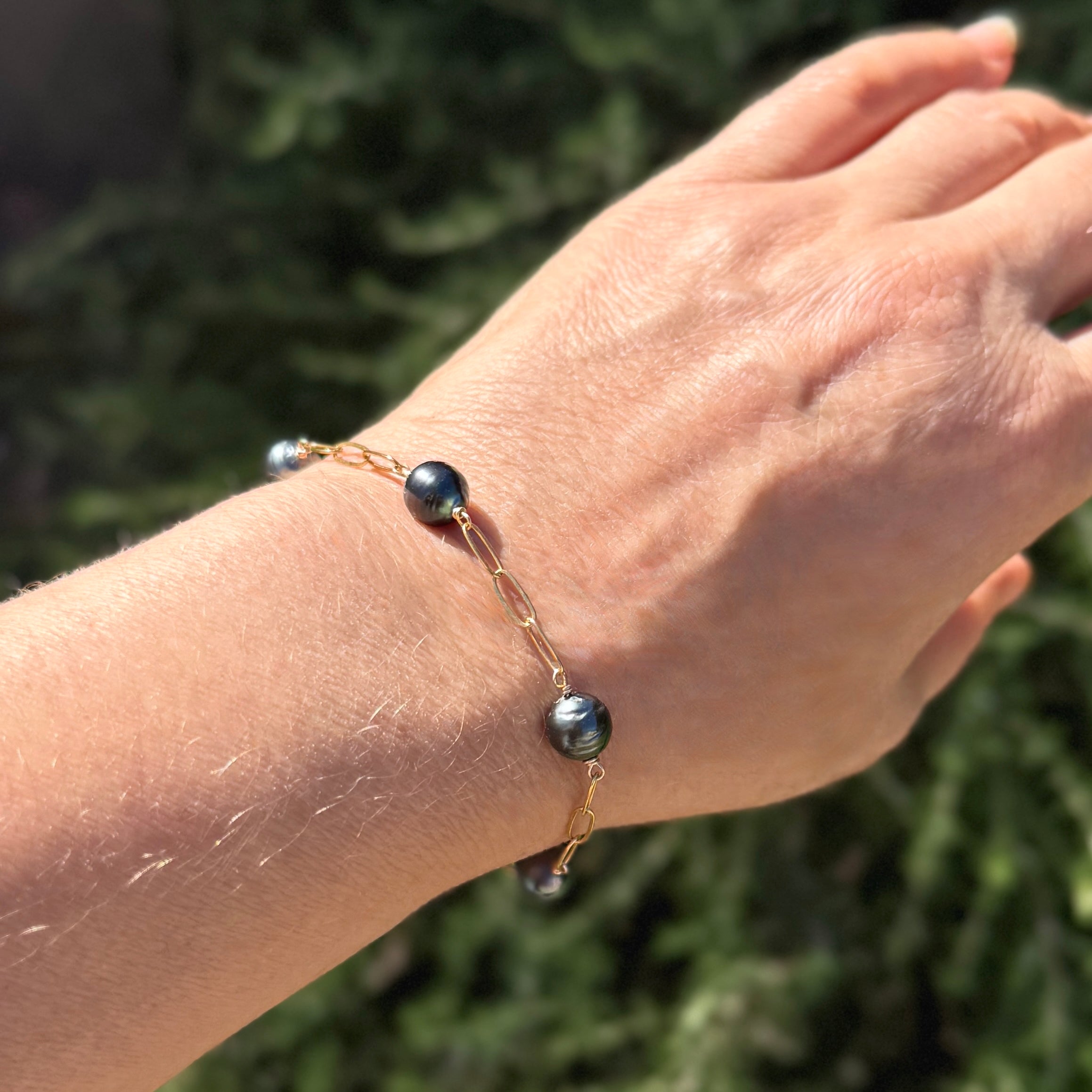 Tahitian Pearl 14Kt Gold-Filled Bracelet