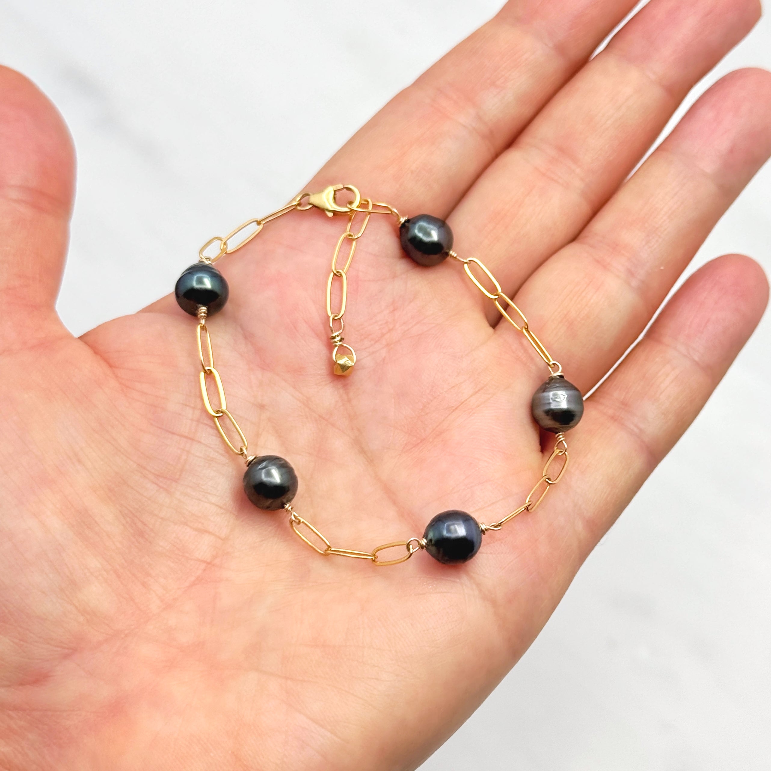 Tahitian Pearl 14Kt Gold-Filled Bracelet