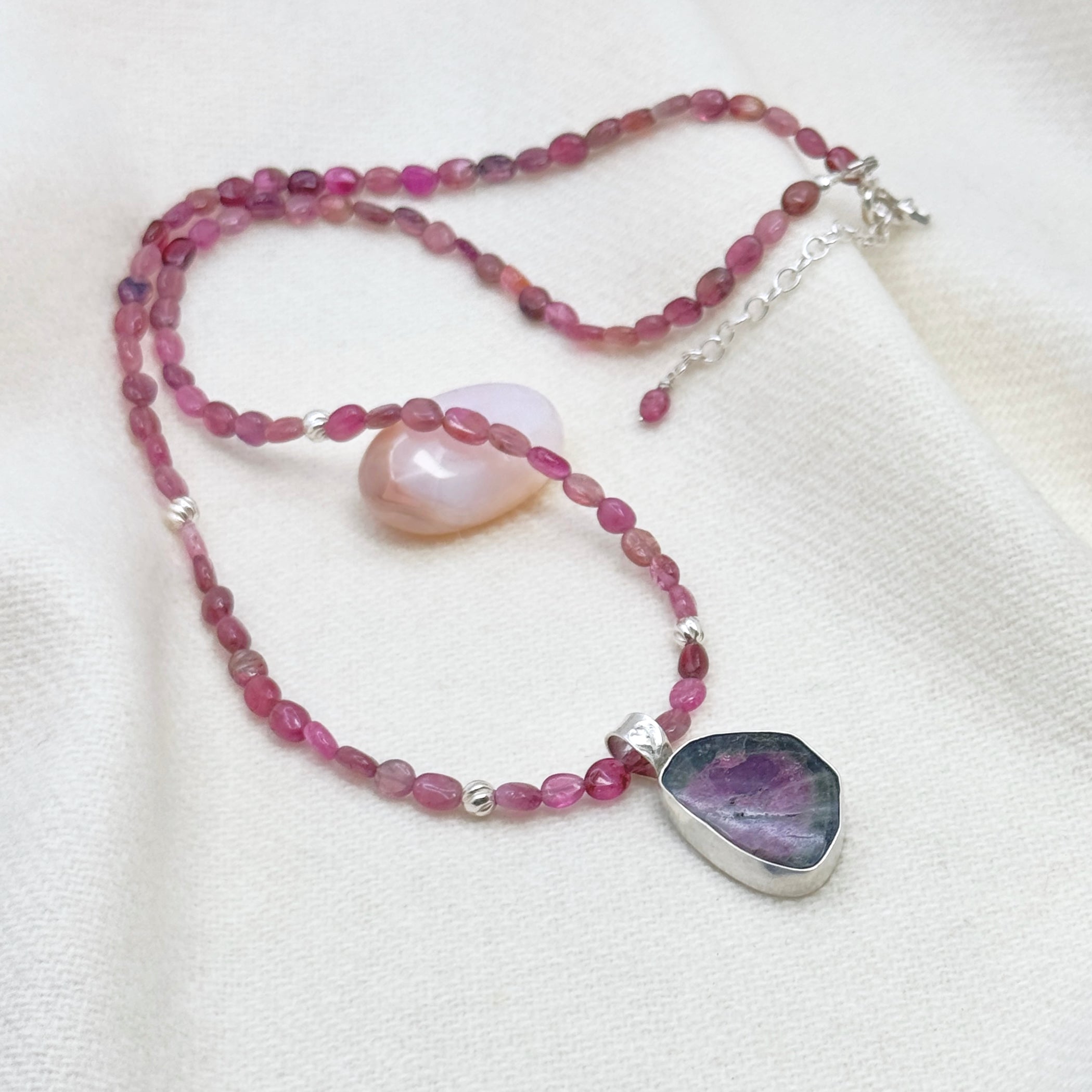 Tourmaline Sterling Silver Pendant Necklace