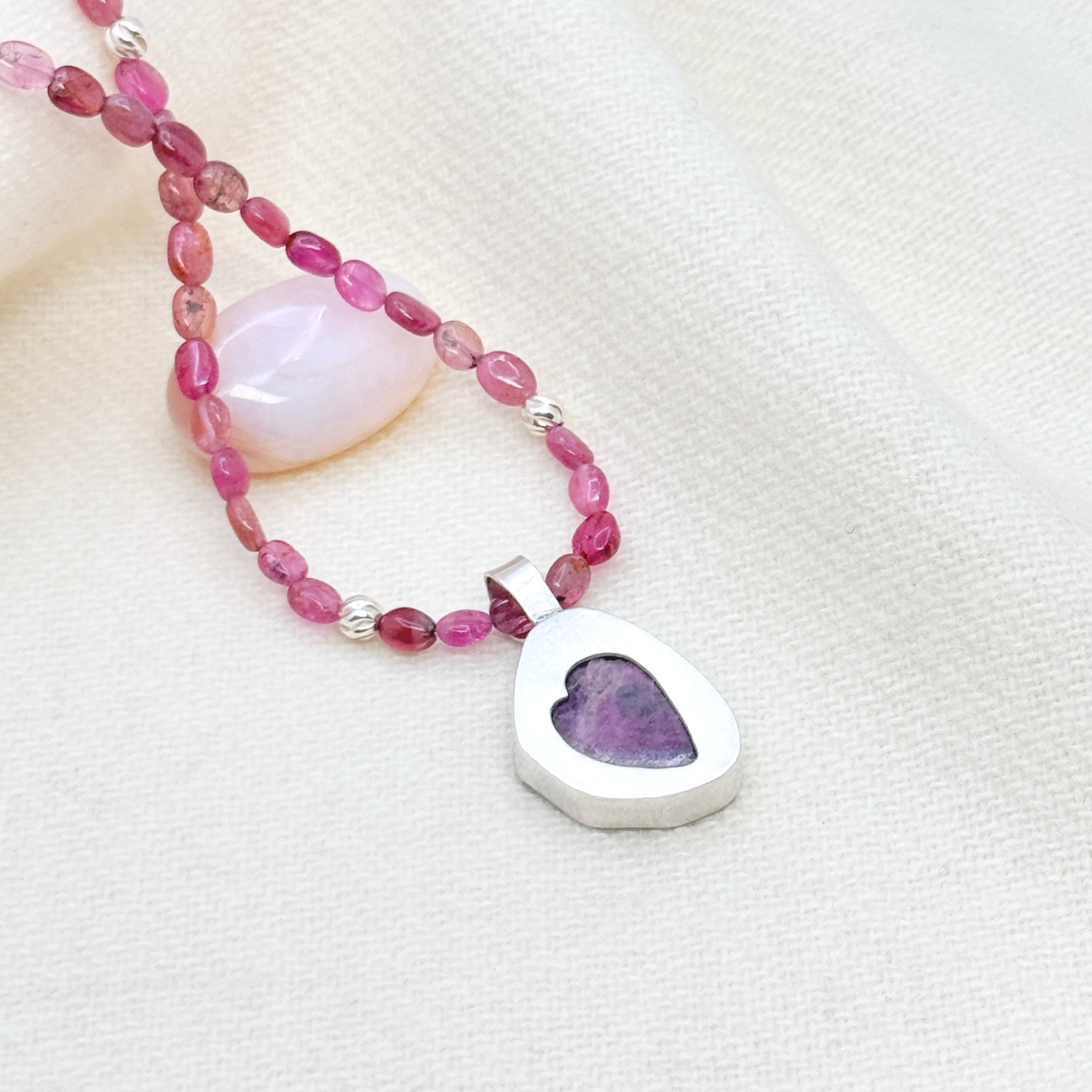 Tourmaline Sterling Silver Pendant Necklace