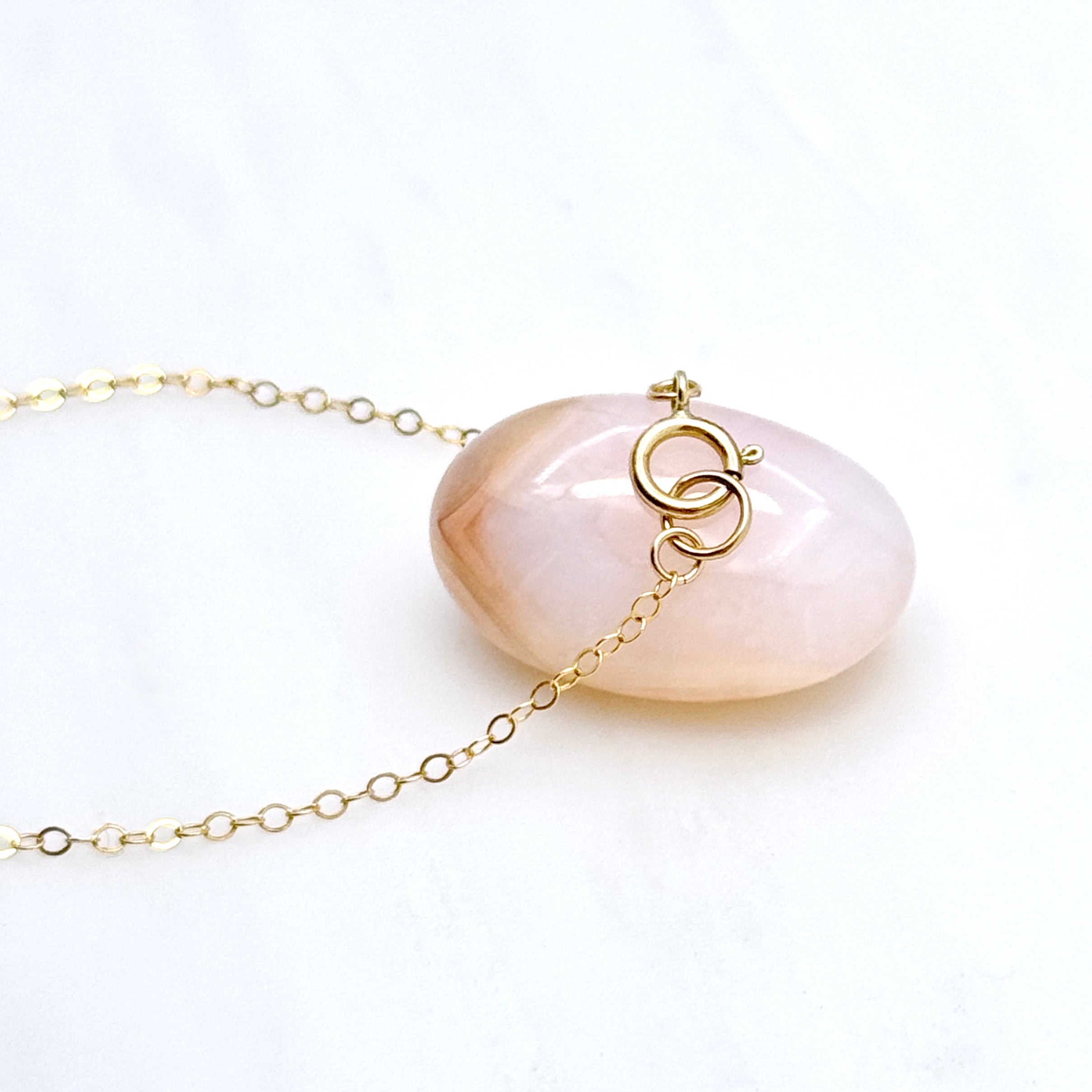 Round Seraphinite Gold-Filled Bar Necklace