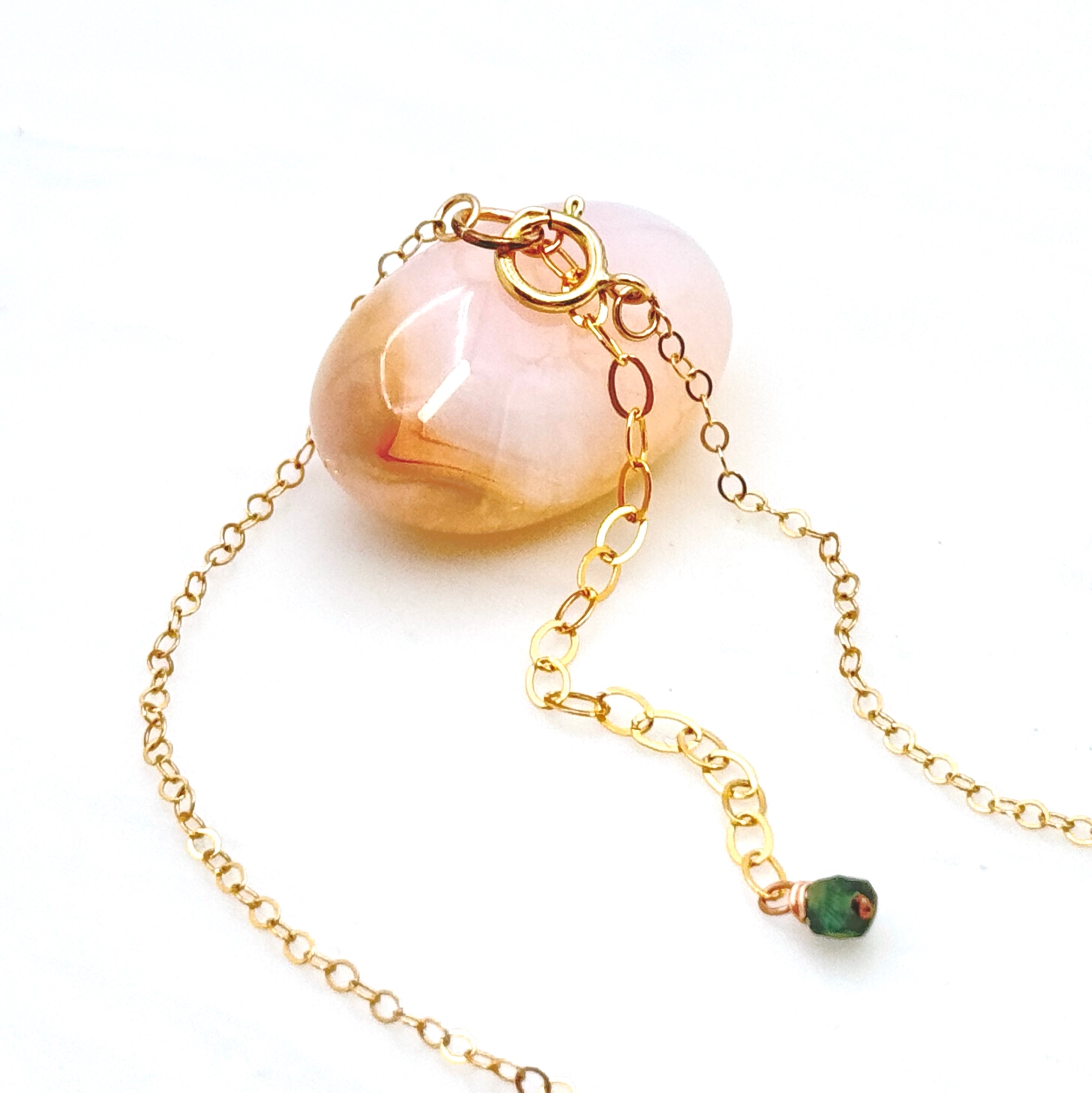 Square Seraphinite Bar Gold-Filled Necklace