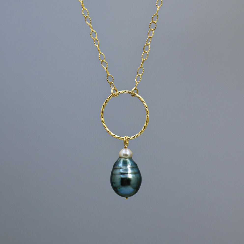 Large Tahitian Pearl Drop Necklace