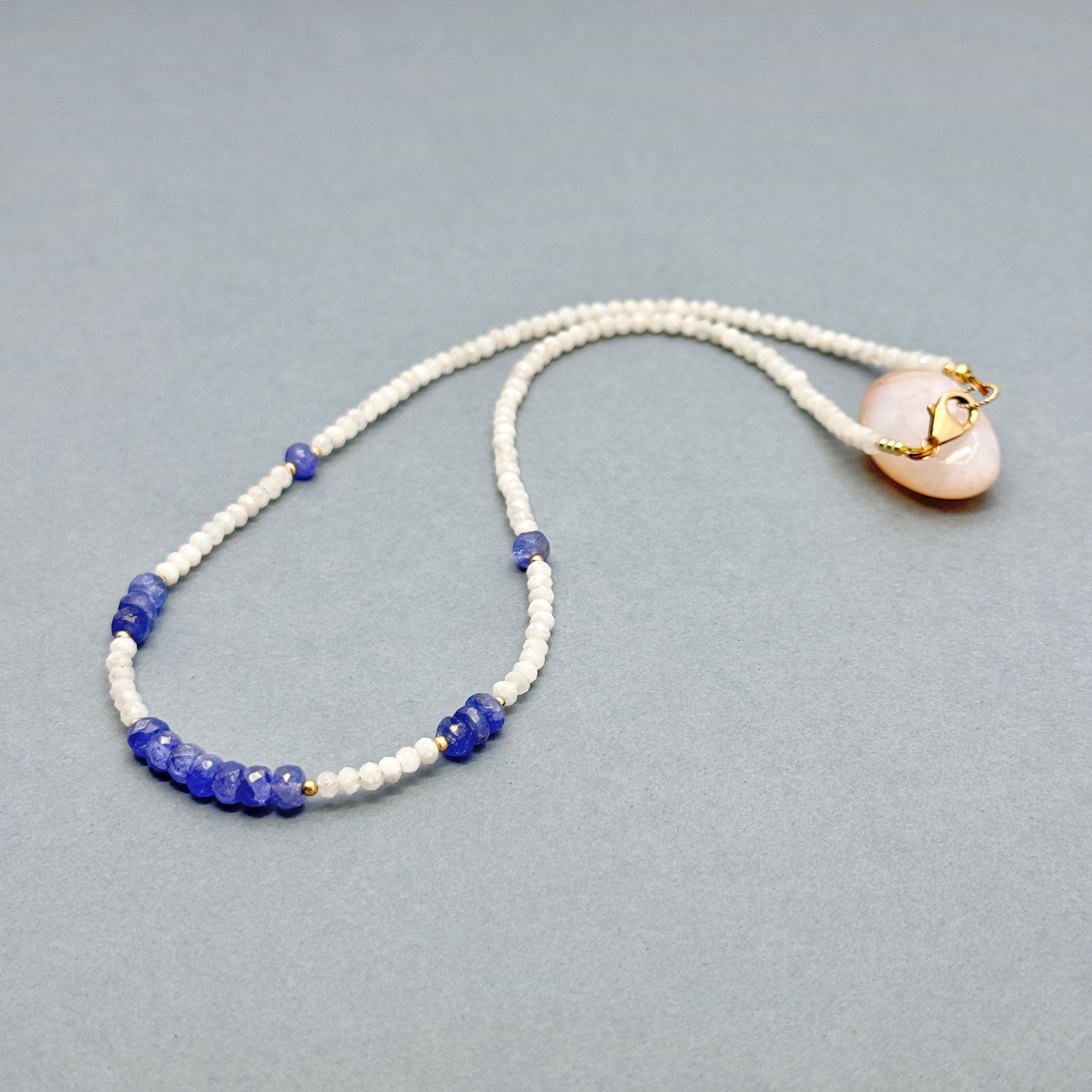 Tanzanite & Moonstone Gold-Filled Necklace