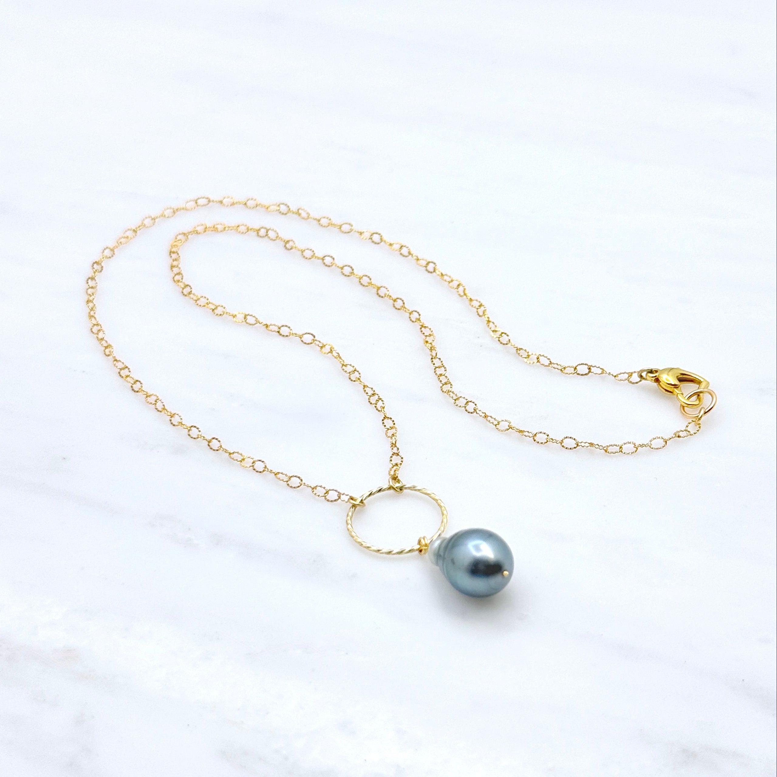 Large Tahitian Pearl Drop Necklace